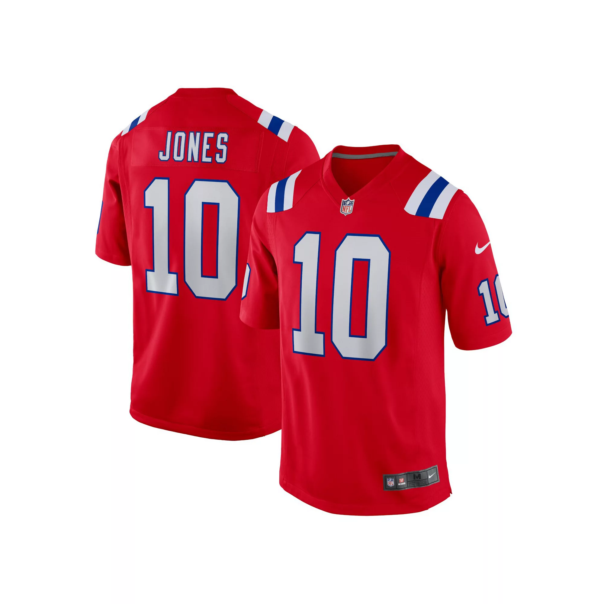 Youth Nike Mac Jones Red New England Patriots Game Jersey