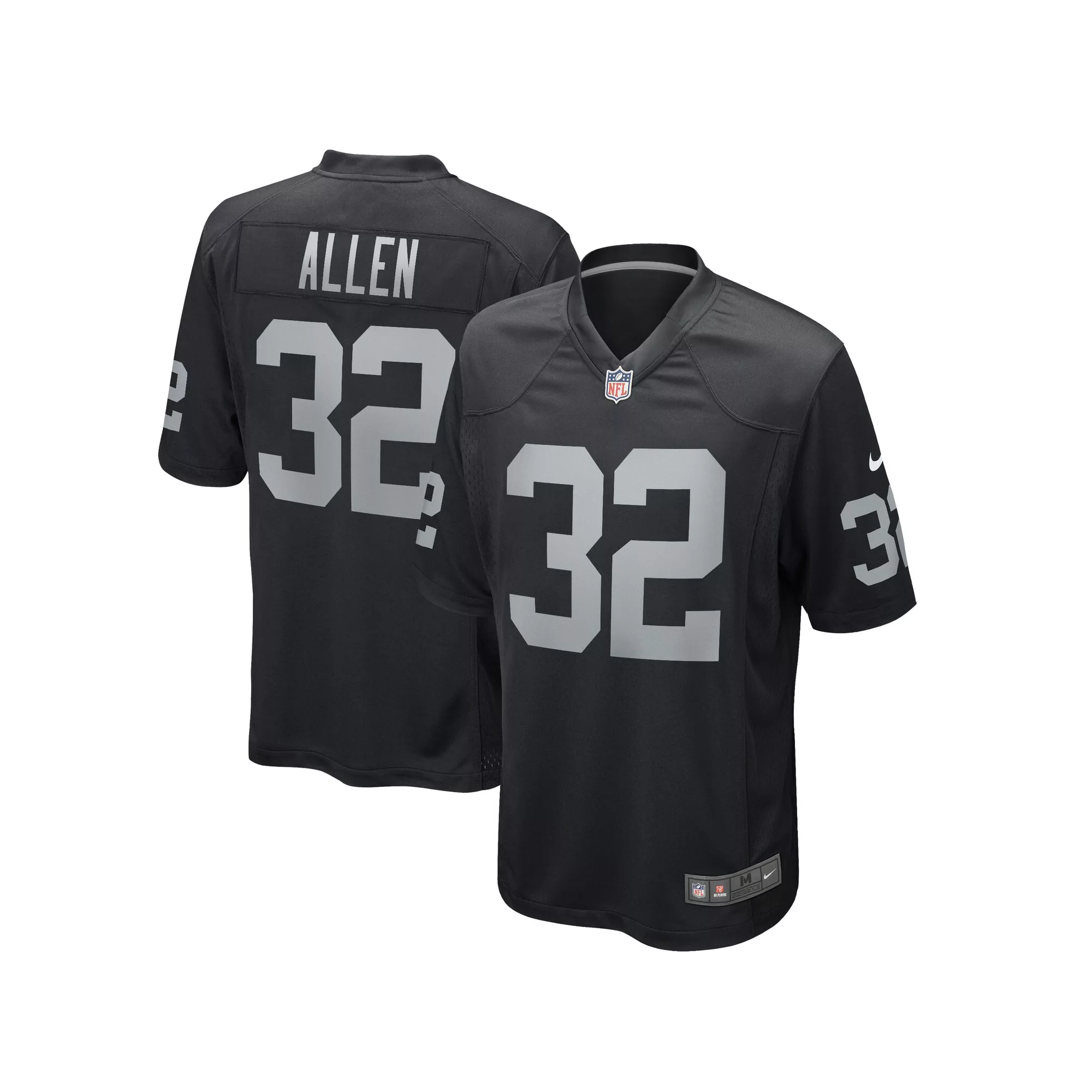 Men's Nike Marcus Allen Black Las Vegas Raiders Game Retired Player Jersey