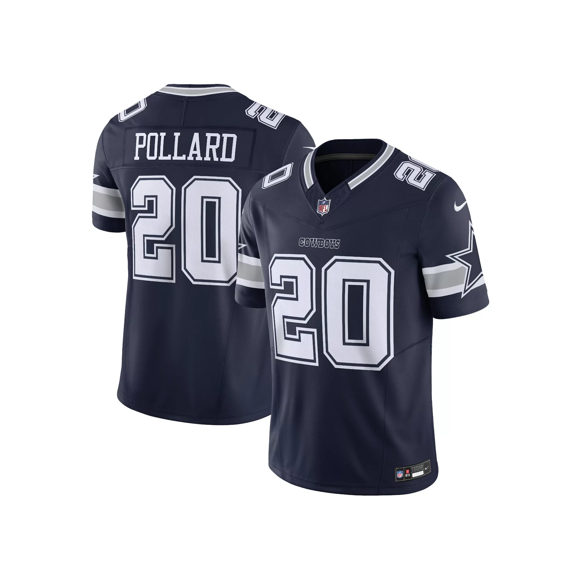 Men's Nike Tony Pollard Navy Dallas Cowboys Vapor F.U.S.E. Limited Jersey