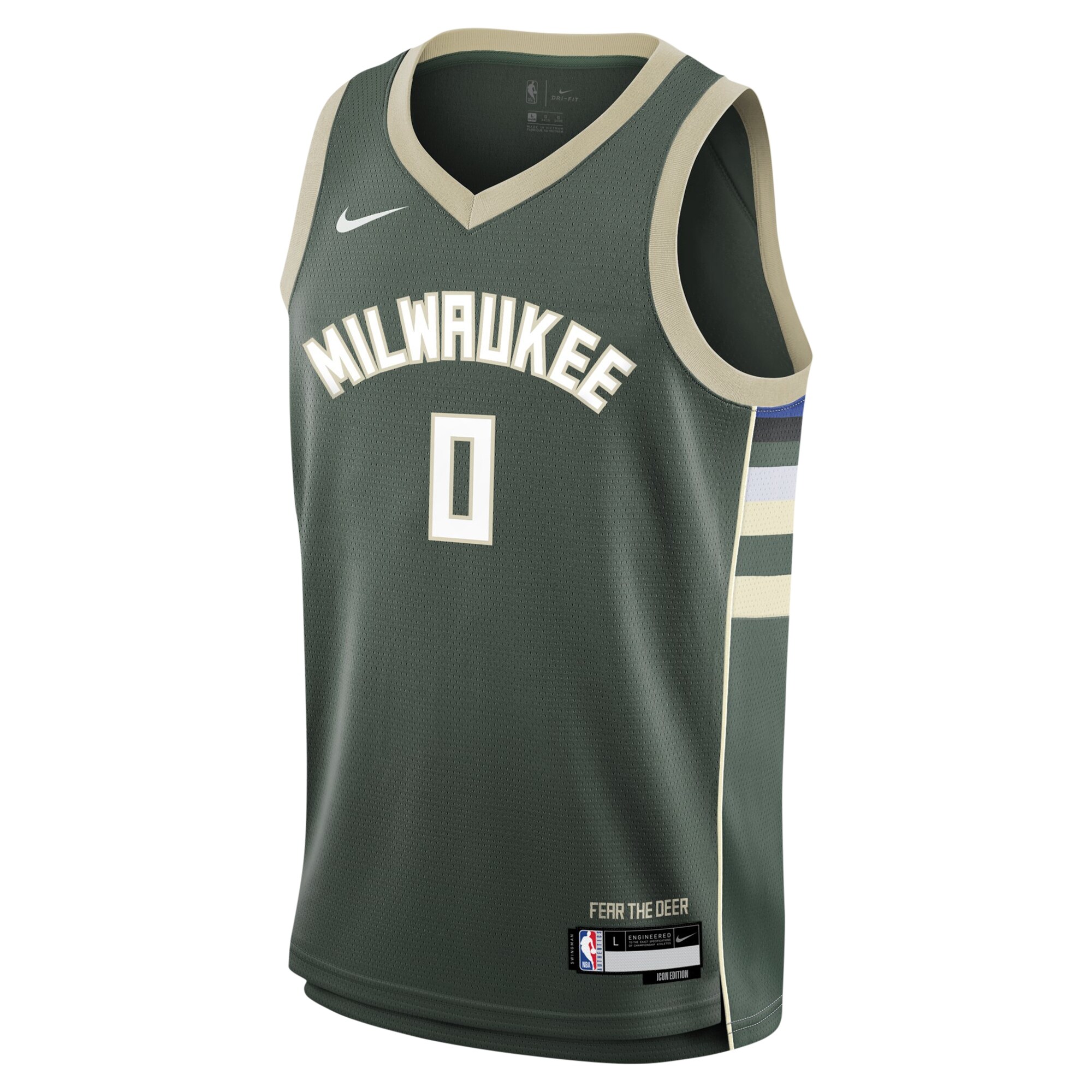 Damian Lillard Milwaukee Bucks Nike Youth Swingman Jersey - Icon Edition - Hunter Green