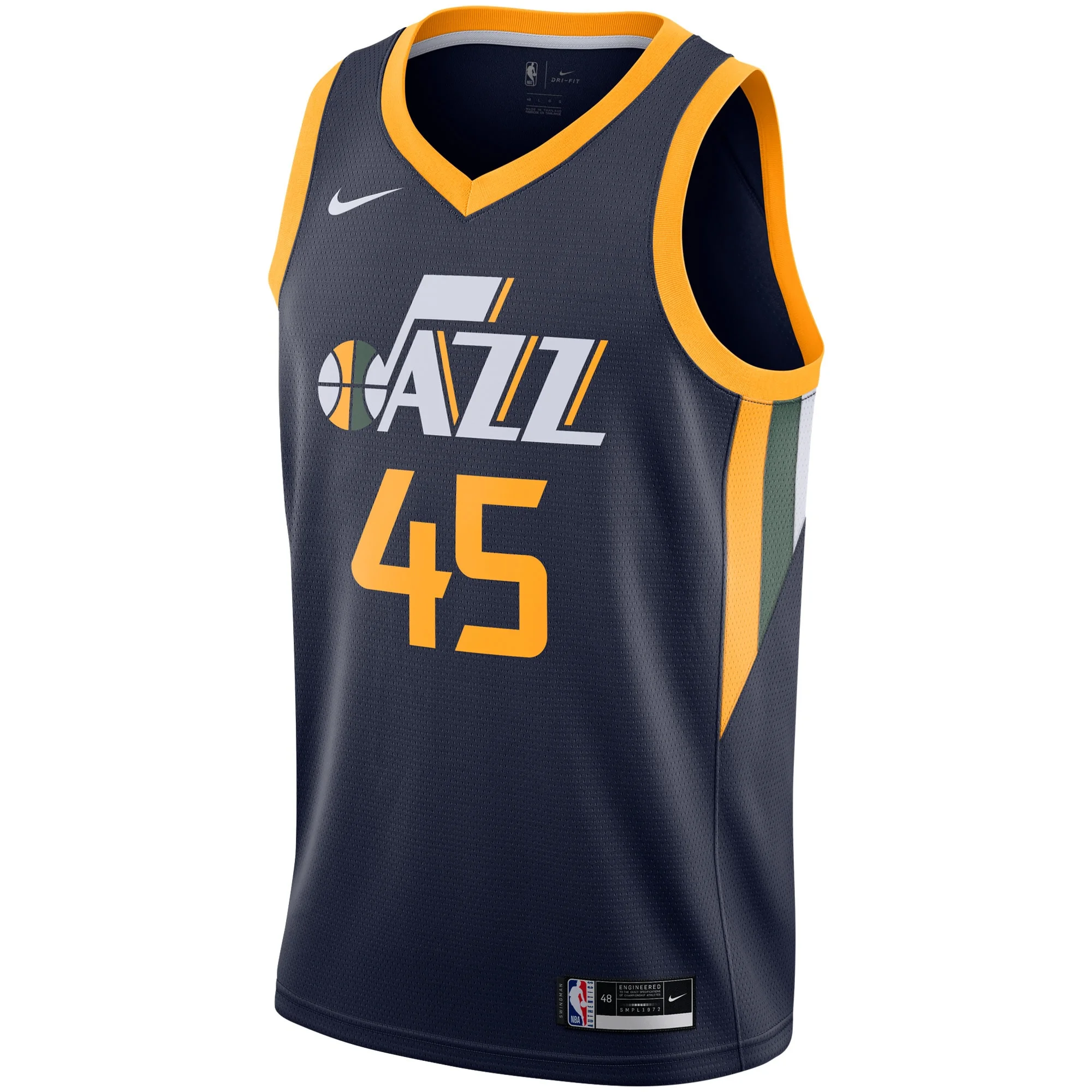 Men's Nike Donovan Mitchell Navy Utah Jazz 2020/21 Swingman Jersey - Icon Edition