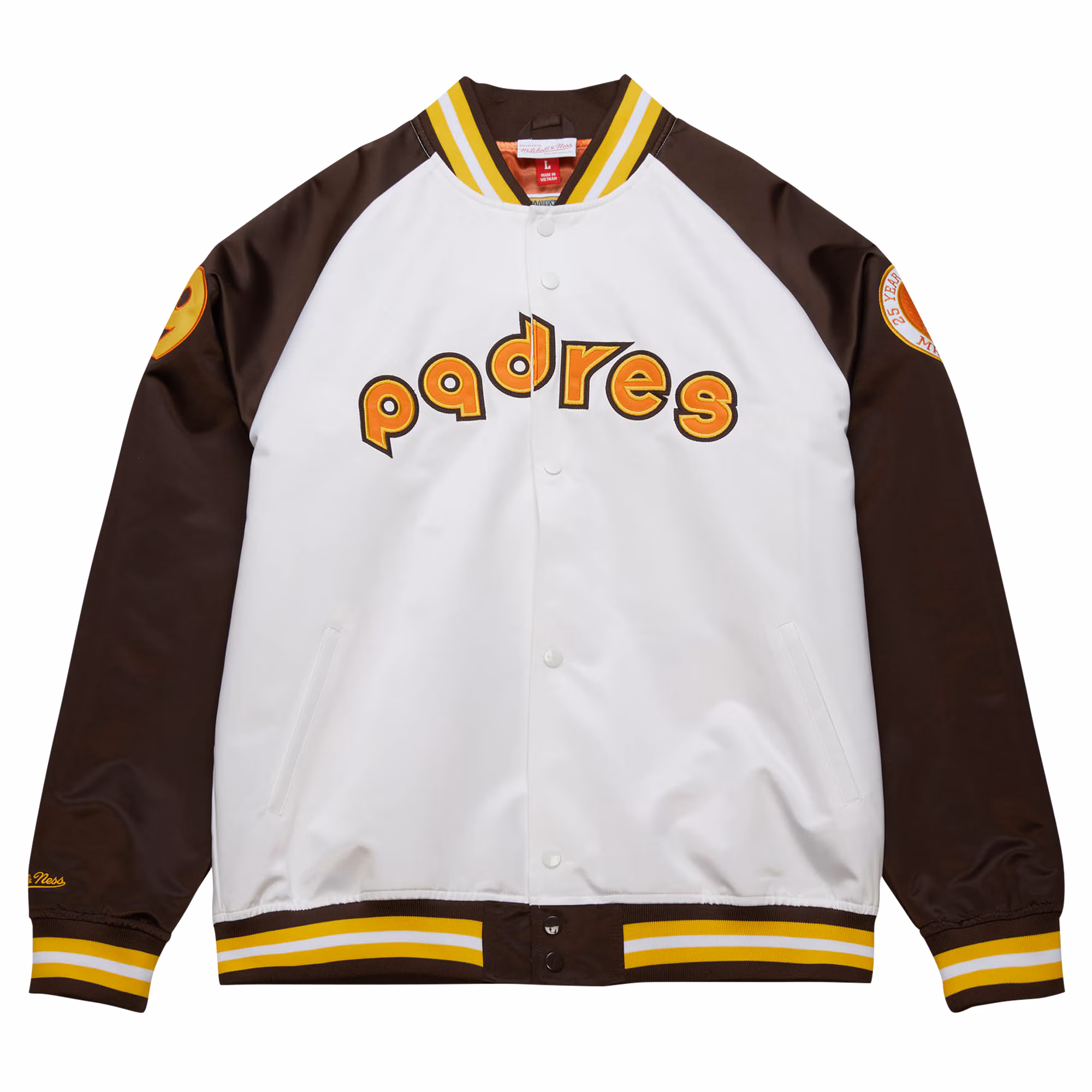 Tony Gwynn San Diego Padres Mitchell & Ness Cooperstown Collection Legends Lightweight Satin Raglan Full-Snap Jacket - White