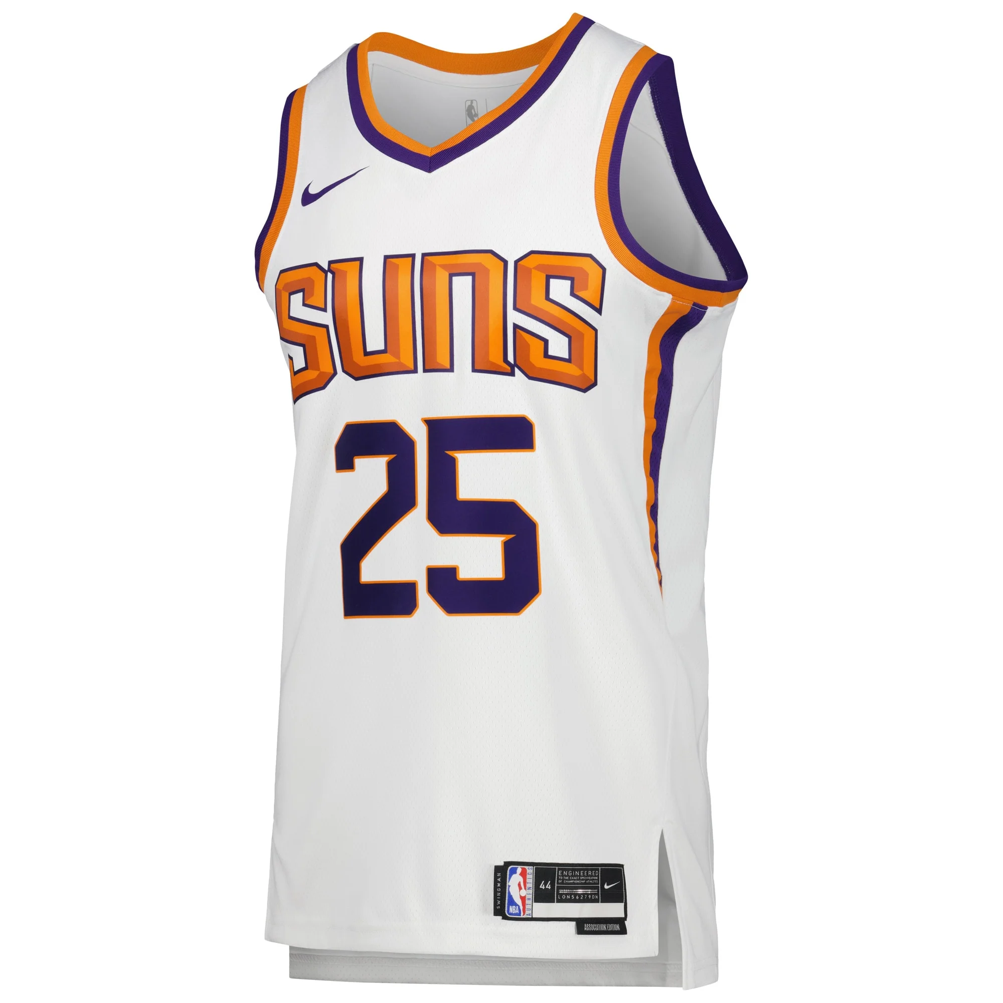 Unisex Nike Mikal Bridges White Phoenix Suns Swingman Jersey - Association Edition