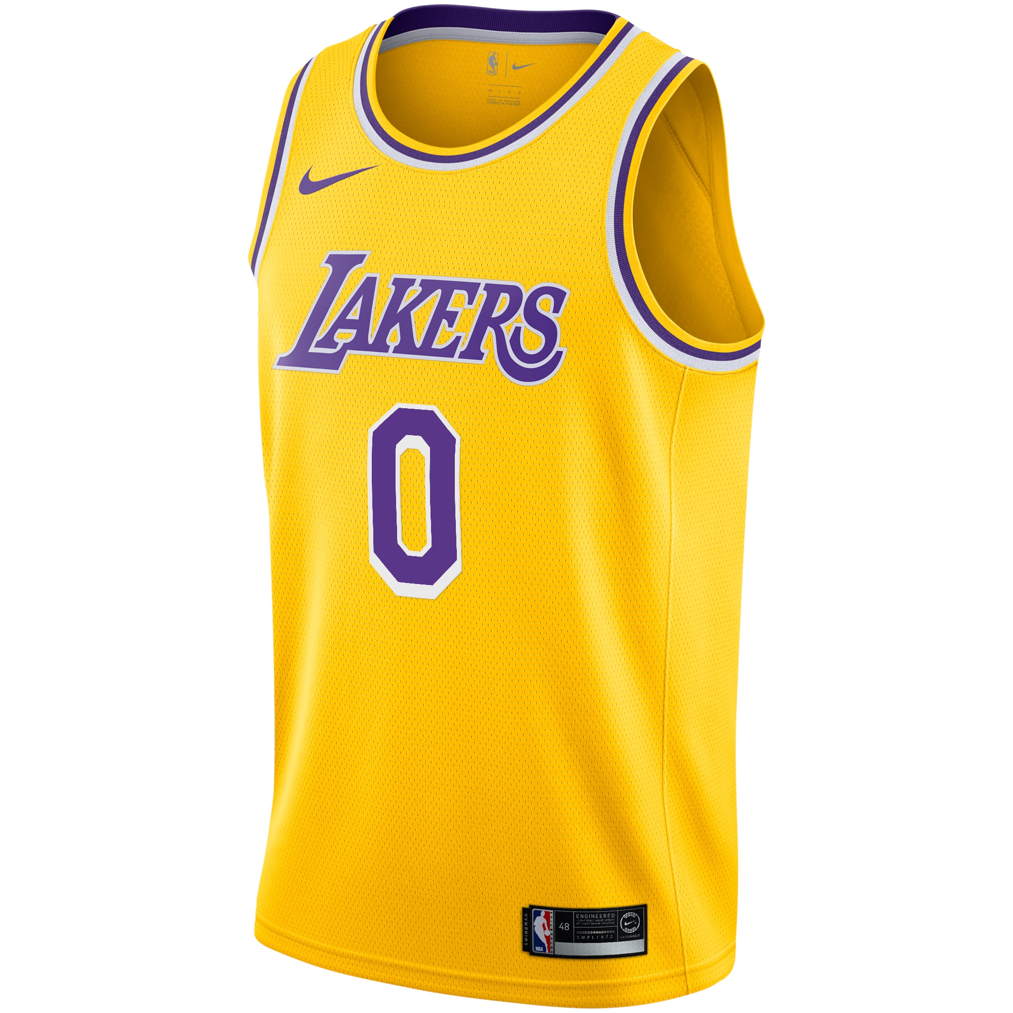 Men's Nike Russell Westbrook Gold Los Angeles Lakers 2020/21 Swingman Player Jersey - Icon Edition