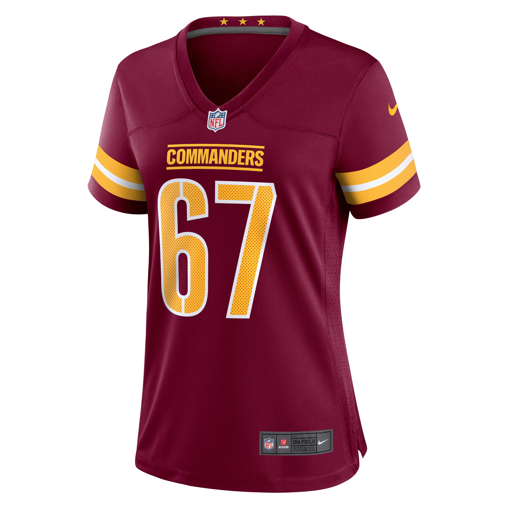 Nick Allegretti Washington Commanders Nike Women's  Game Jersey -  Burgundy