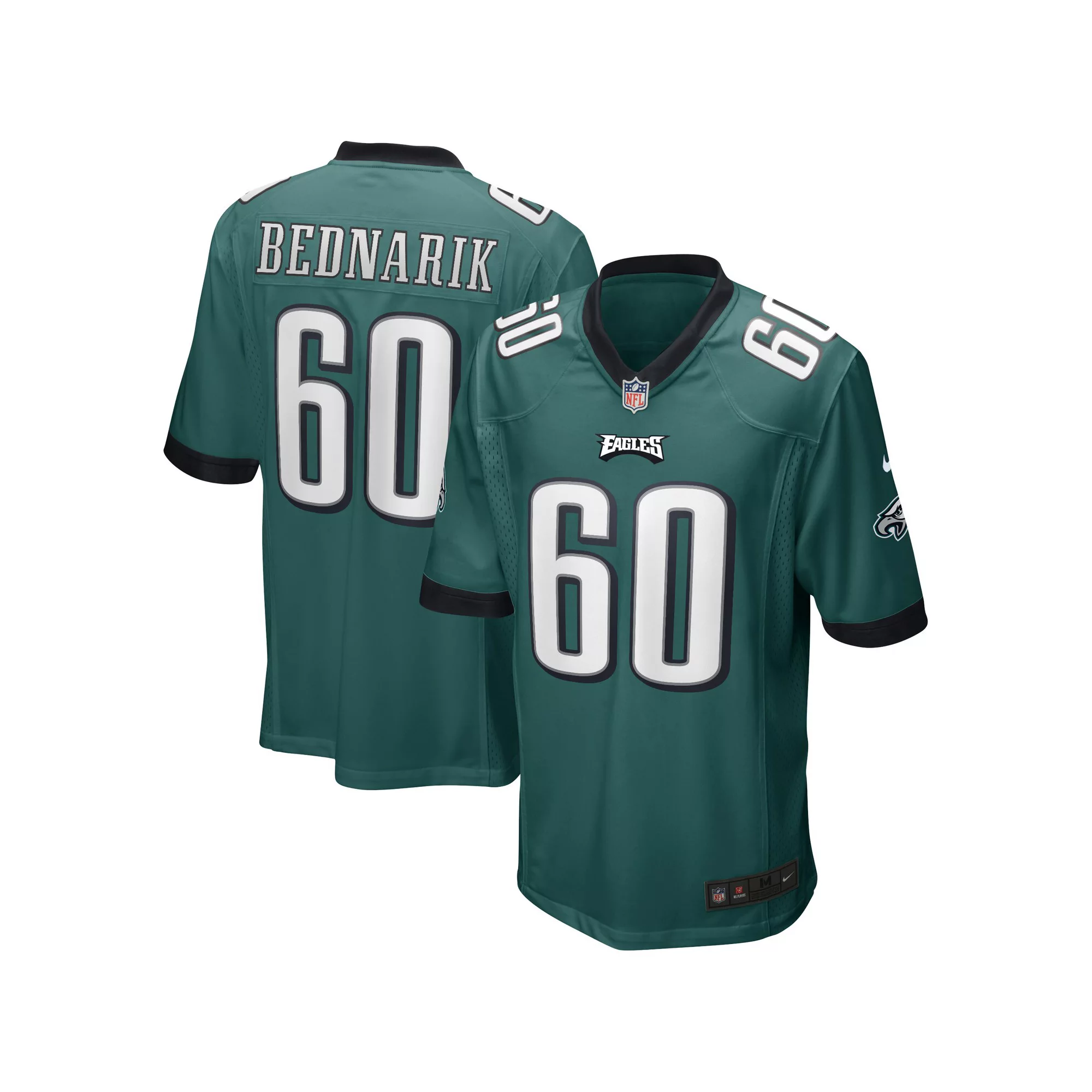 Men's Nike Chuck Bednarik Midnight Green Philadelphia Eagles Game Retired Player Jersey