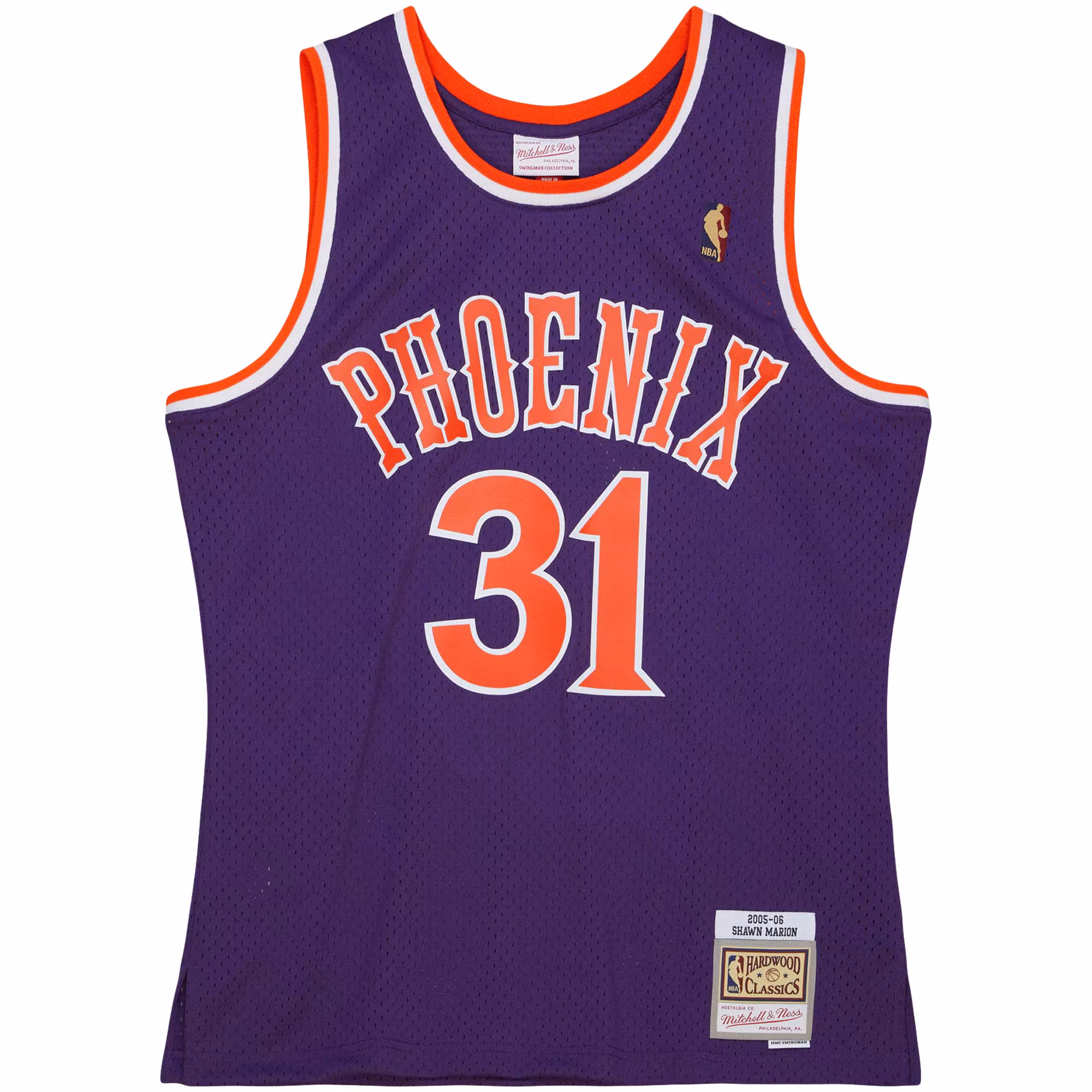 Shawn Marion Phoenix Suns Mitchell & Ness 2001/02 Hardwood Classics Swingman Jersey - Purple