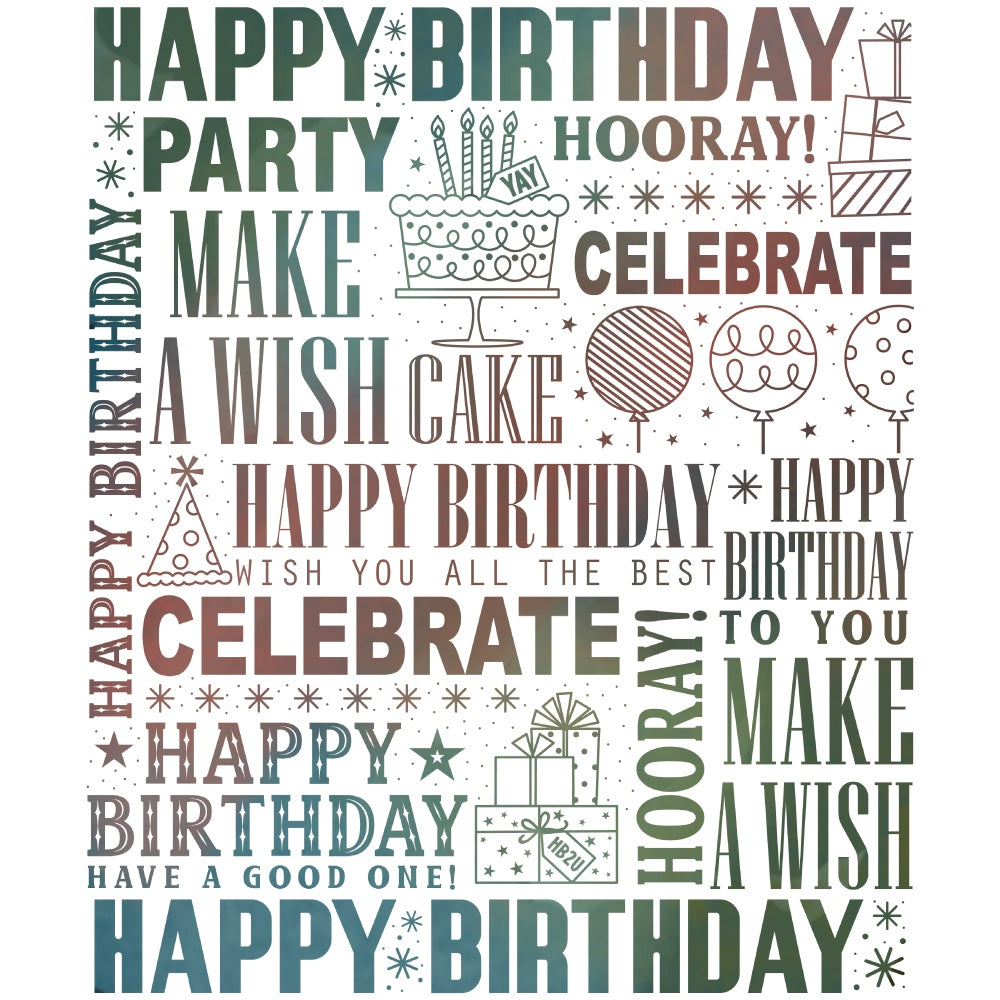 Celebrate Background 5x6 Rubber Cling Stamp Set