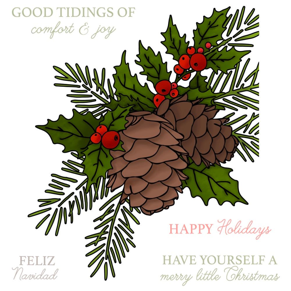 Good Tidings 4x5 Stamp Set