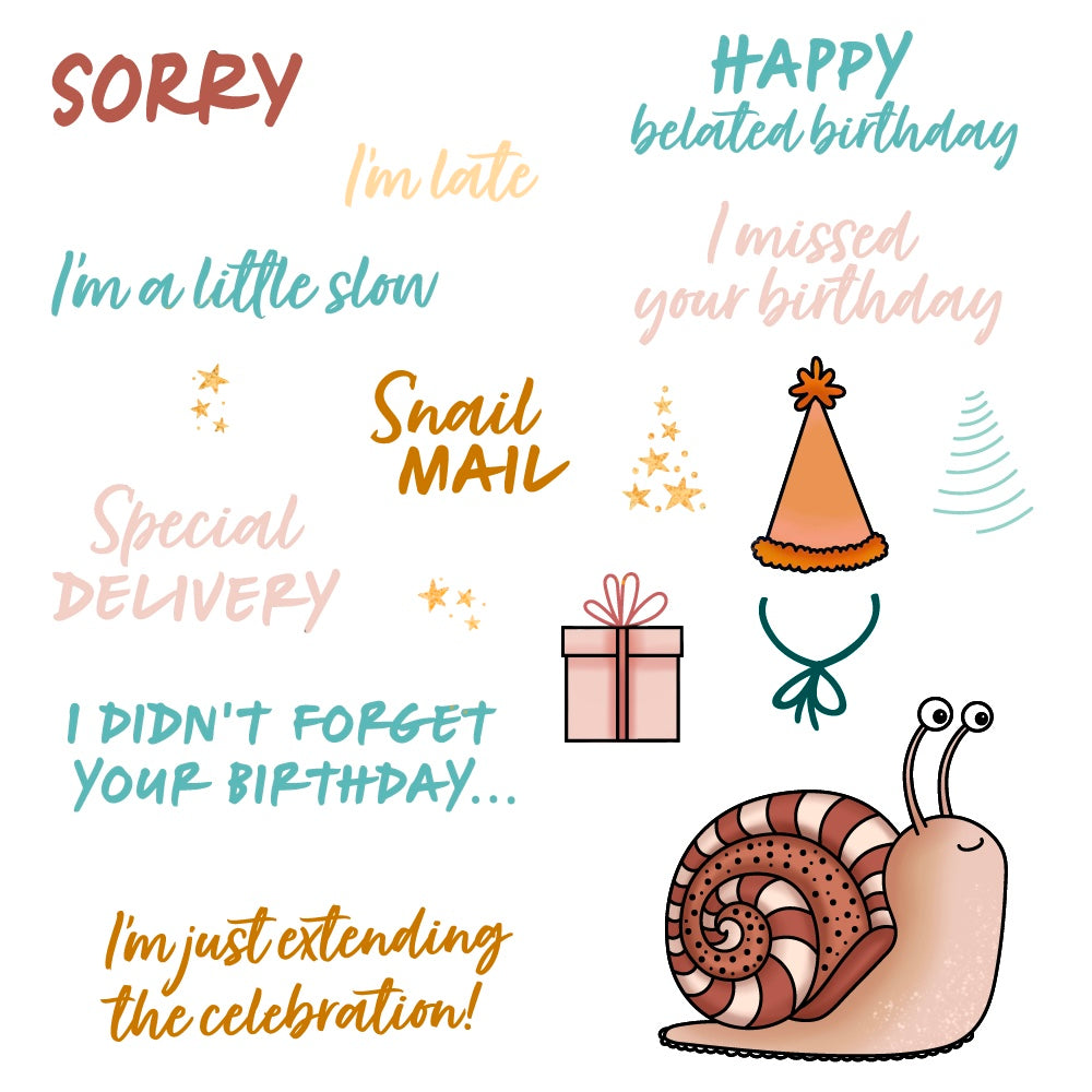 Belated Birthday 4x5 Stamp Set