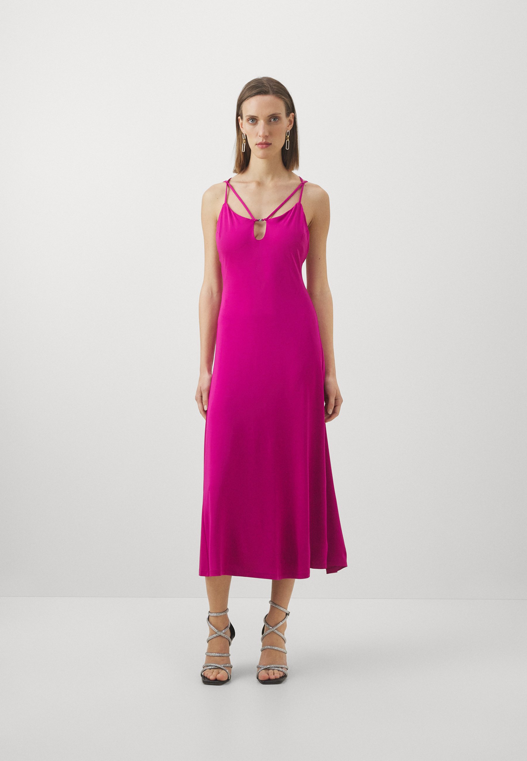 SOLID STRAPPY MIDI DRESS - Cocktail dress / Party dress