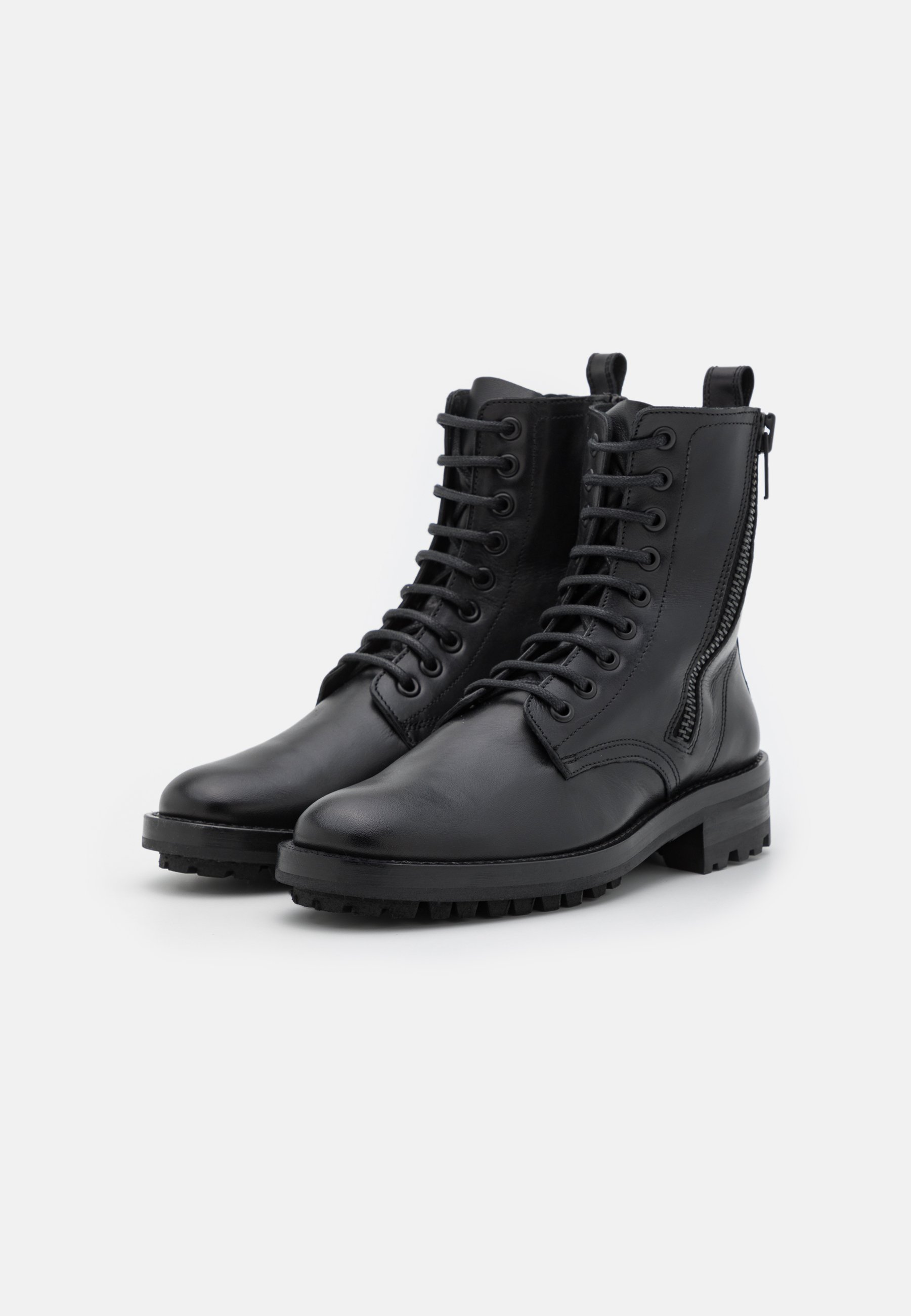 RANGER AVEC FERMETURE ÉCLAIR LATÉRALE - Lace-up ankle boots