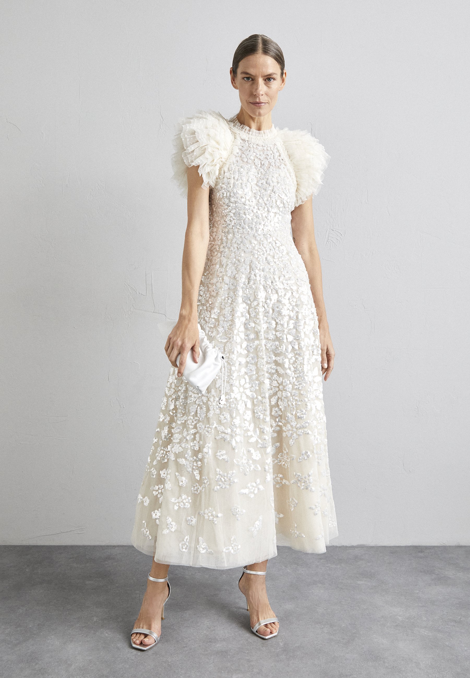 SEQUIN ROSE GLOSS ANKLE GOWN - Occasion wear