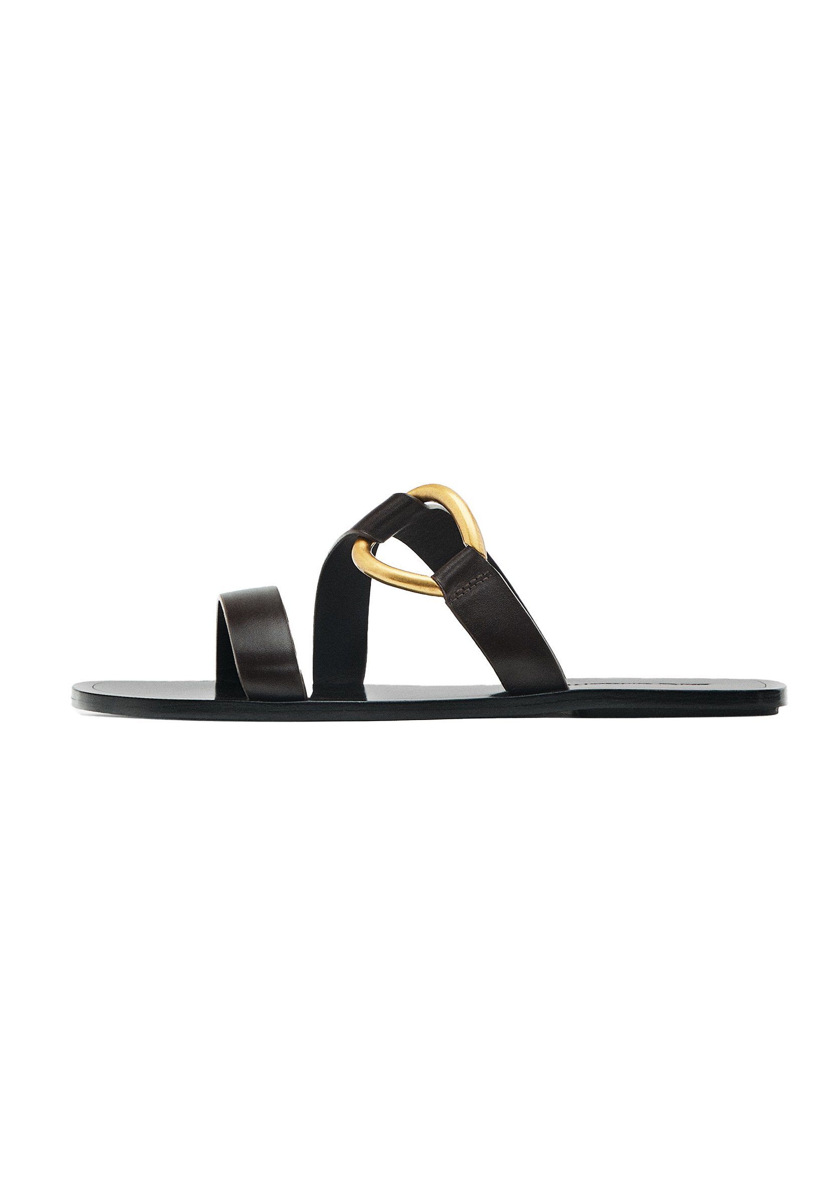 WITH METAL RING DETAIL- Mules
