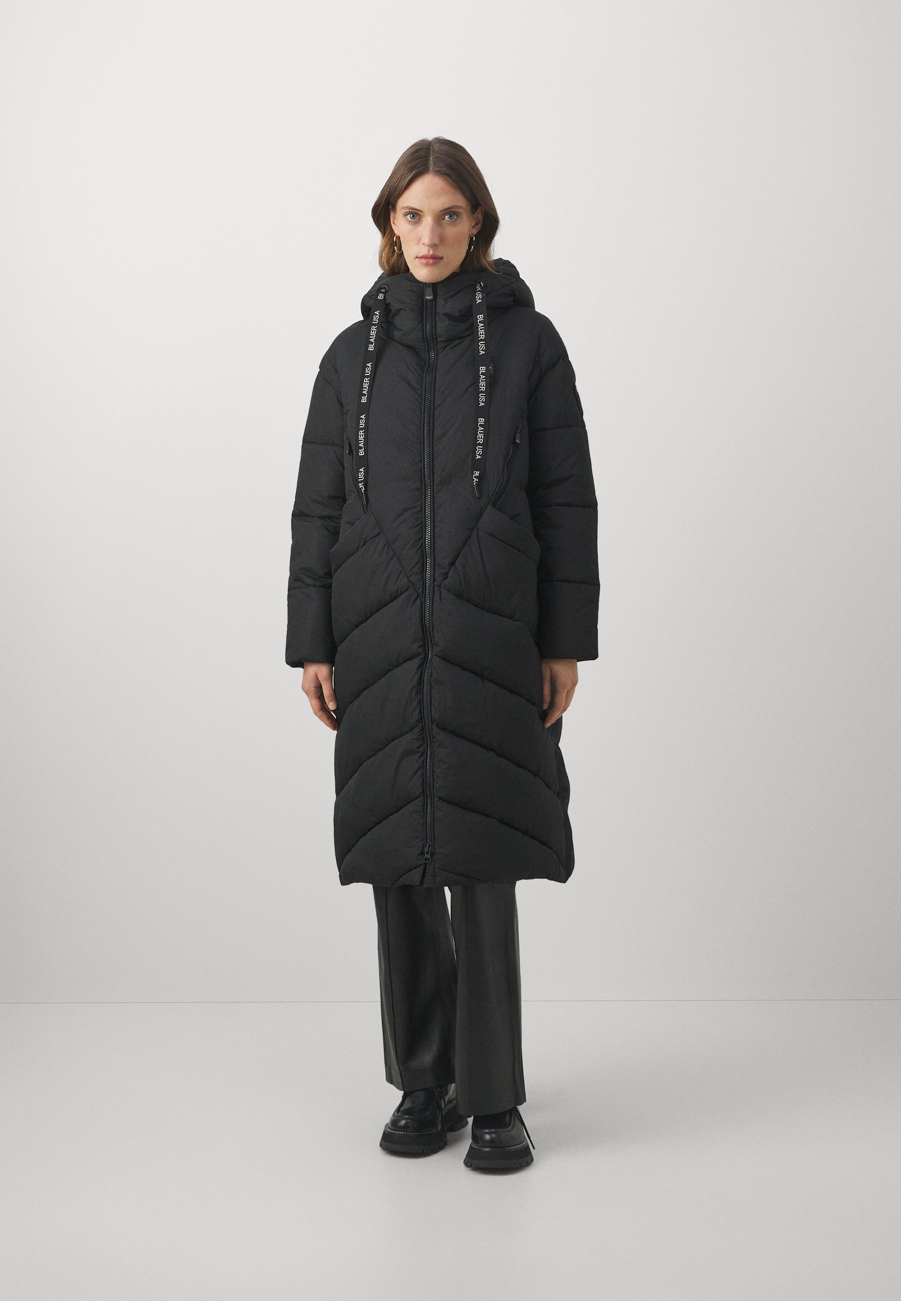 FASHION LONG HOODIE JACKET - Winter coat