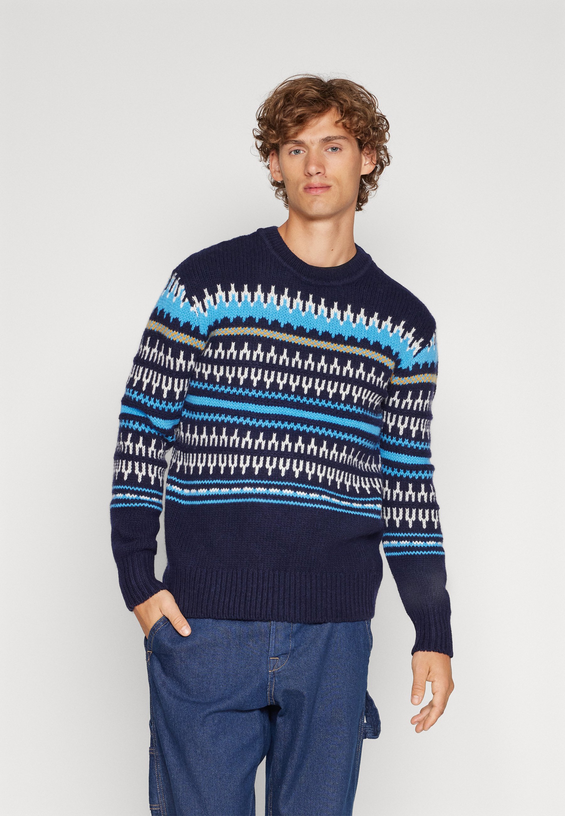 KNITTED PATTERN CREW NECK - RWS - Jumper