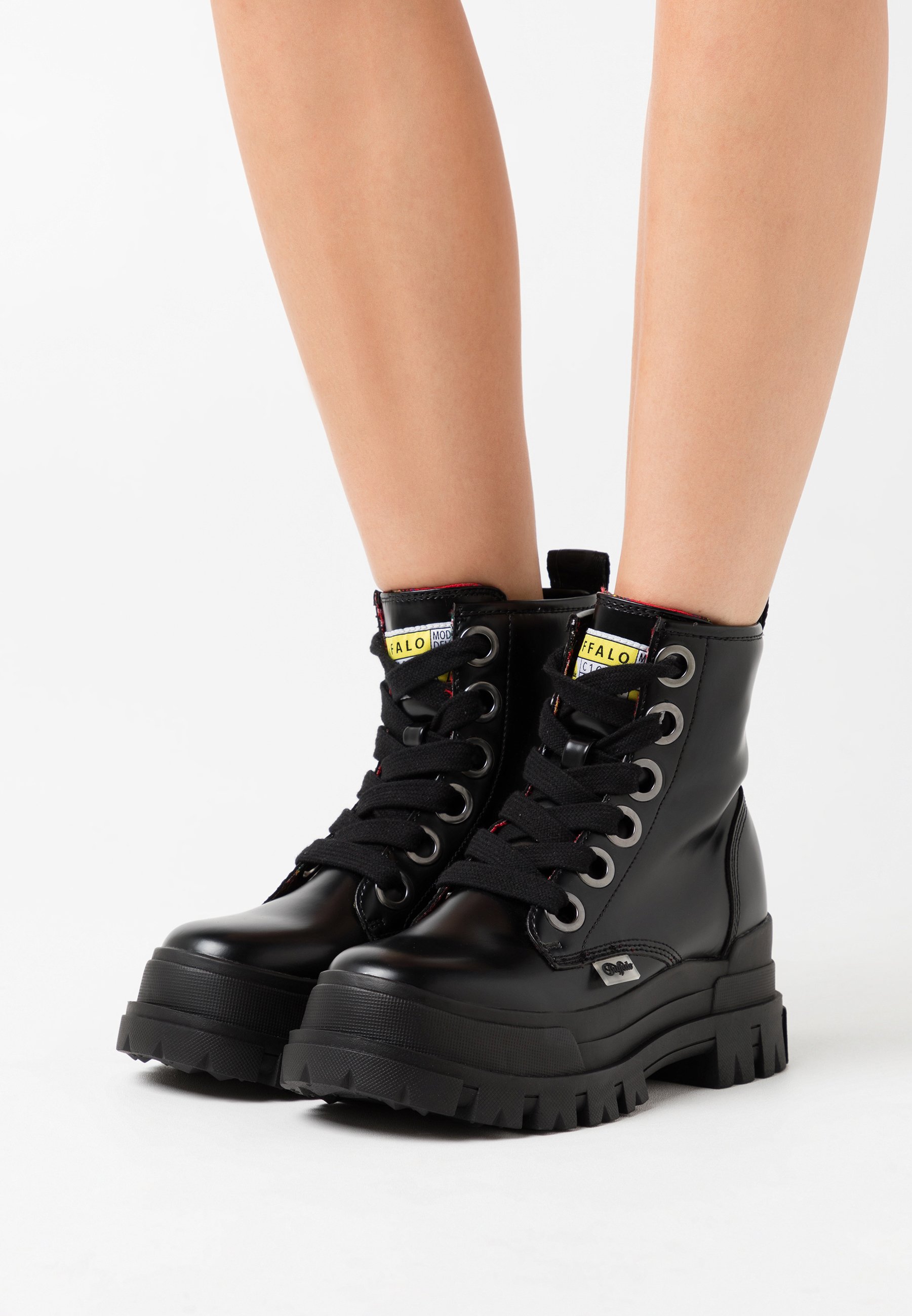 ASPHA LACE UP HI - Platform ankle boots