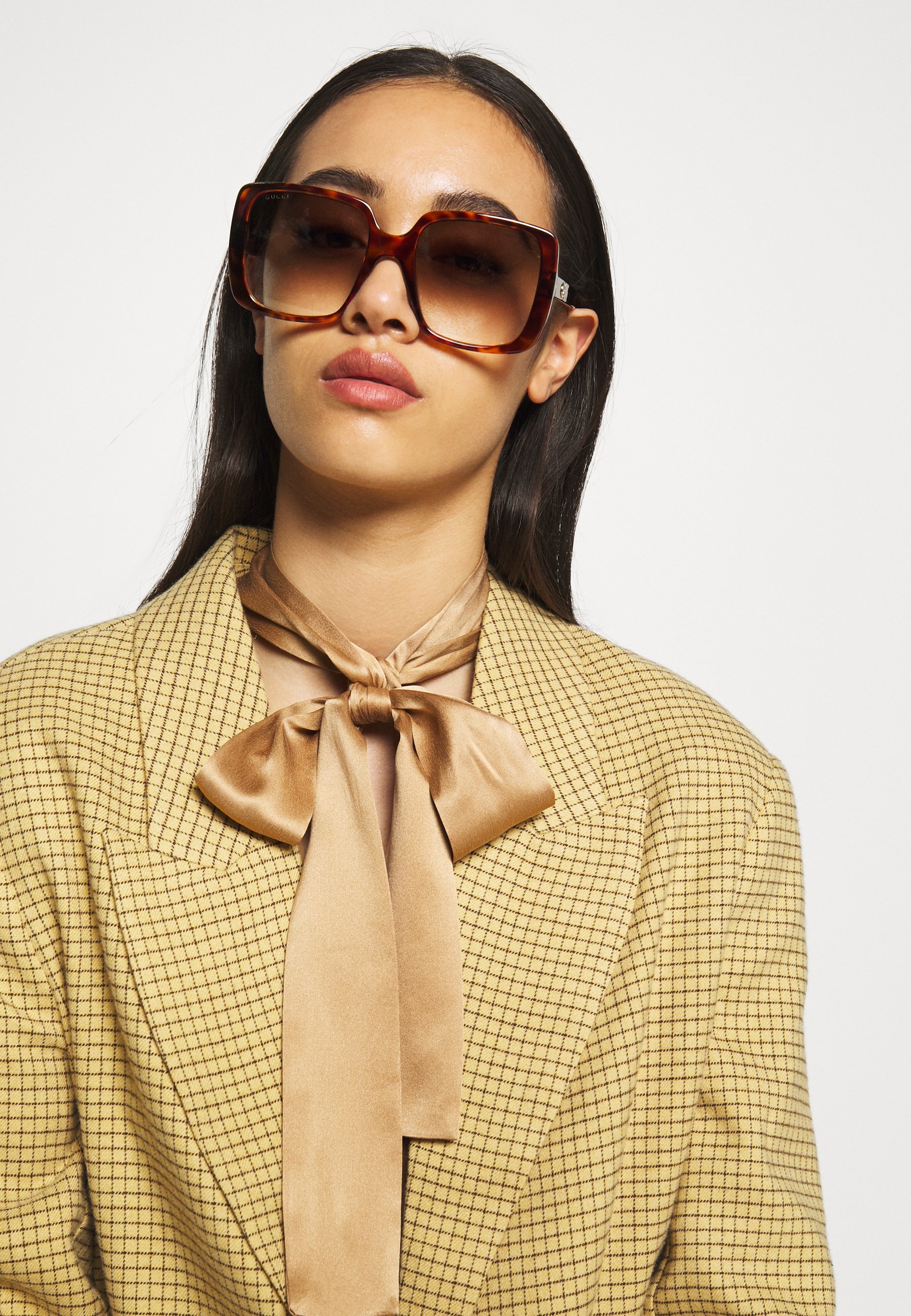 GG OVERSIZED SQUARE ACETATE SUNGLASSES - Sunglasses