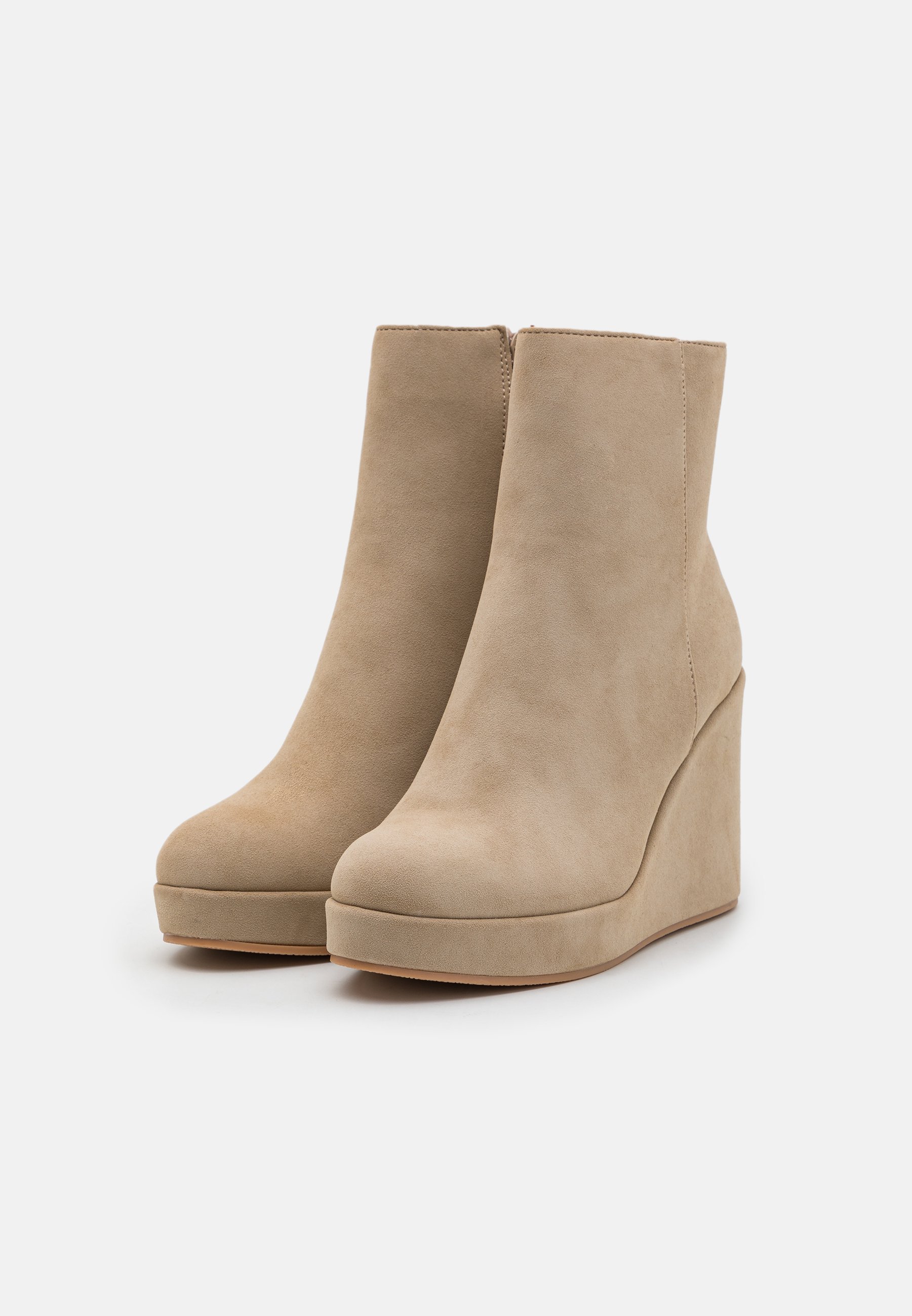 High heeled ankle boots