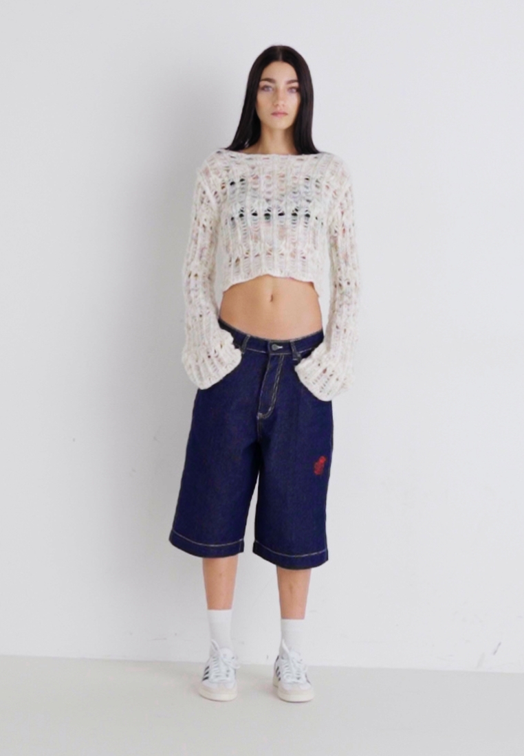 JUMBO JORTS - Denim shorts