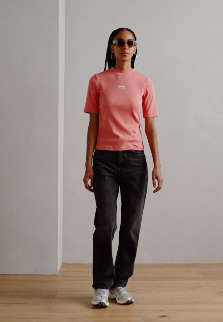 MOCK NECK - Print T-shirt
