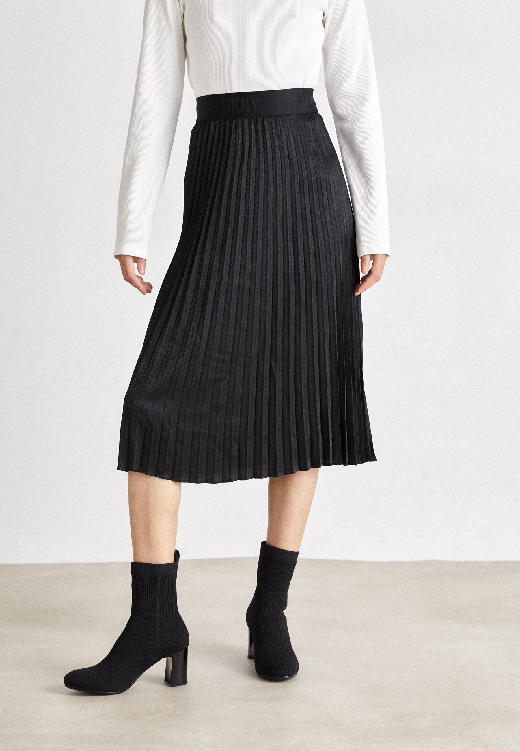 JACQUARD PLEATED MIDI SKIRT - Pleated skirt