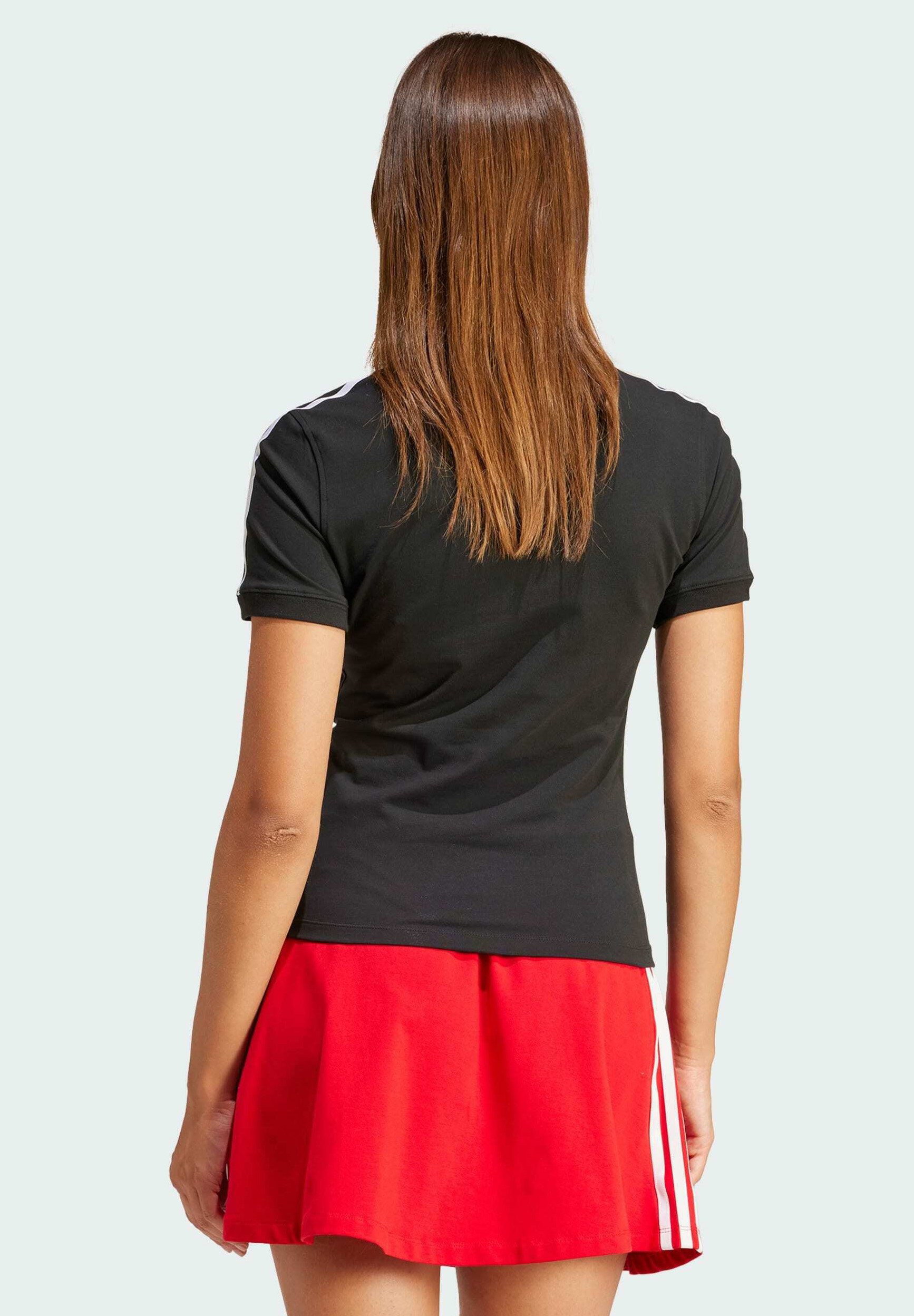 3-STRIPES V-NECK - Print T-shirt
