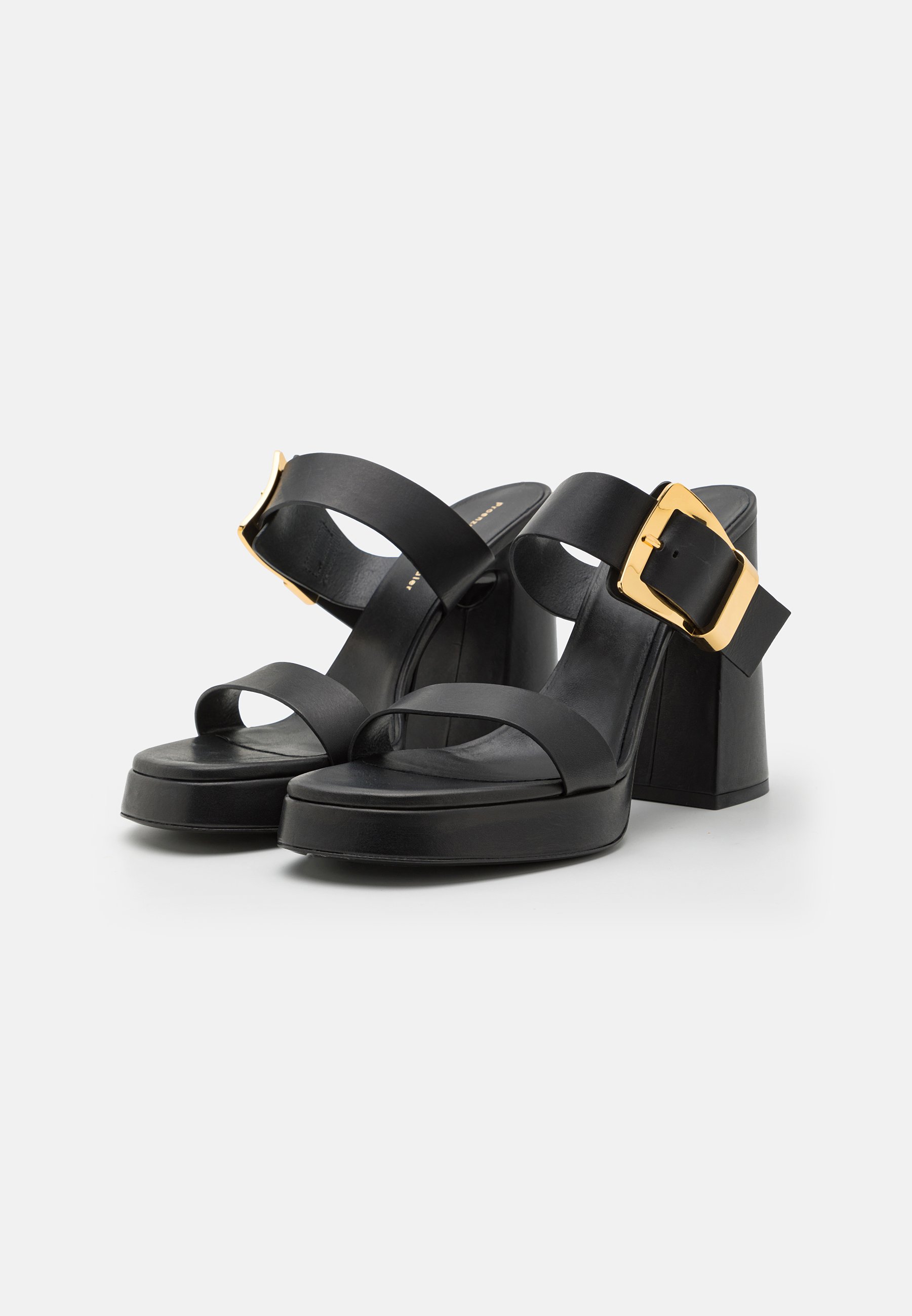 BUCKLE SLIDE- Heeled mules
