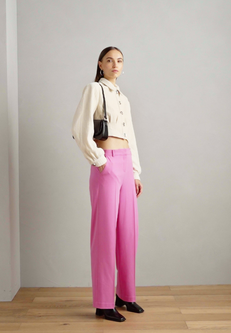 WIDE LEG PANTS - Trousers