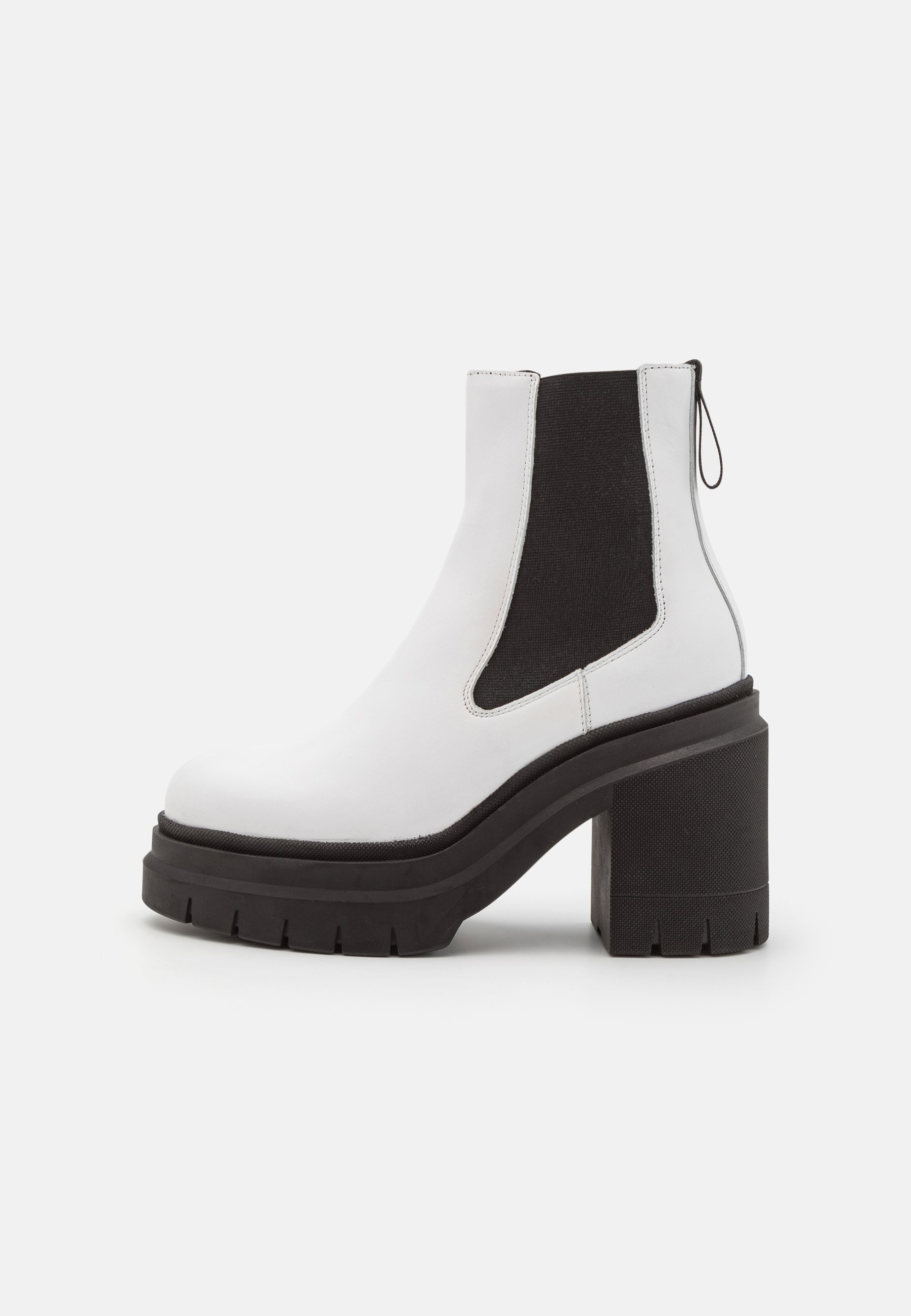 High heeled ankle boots