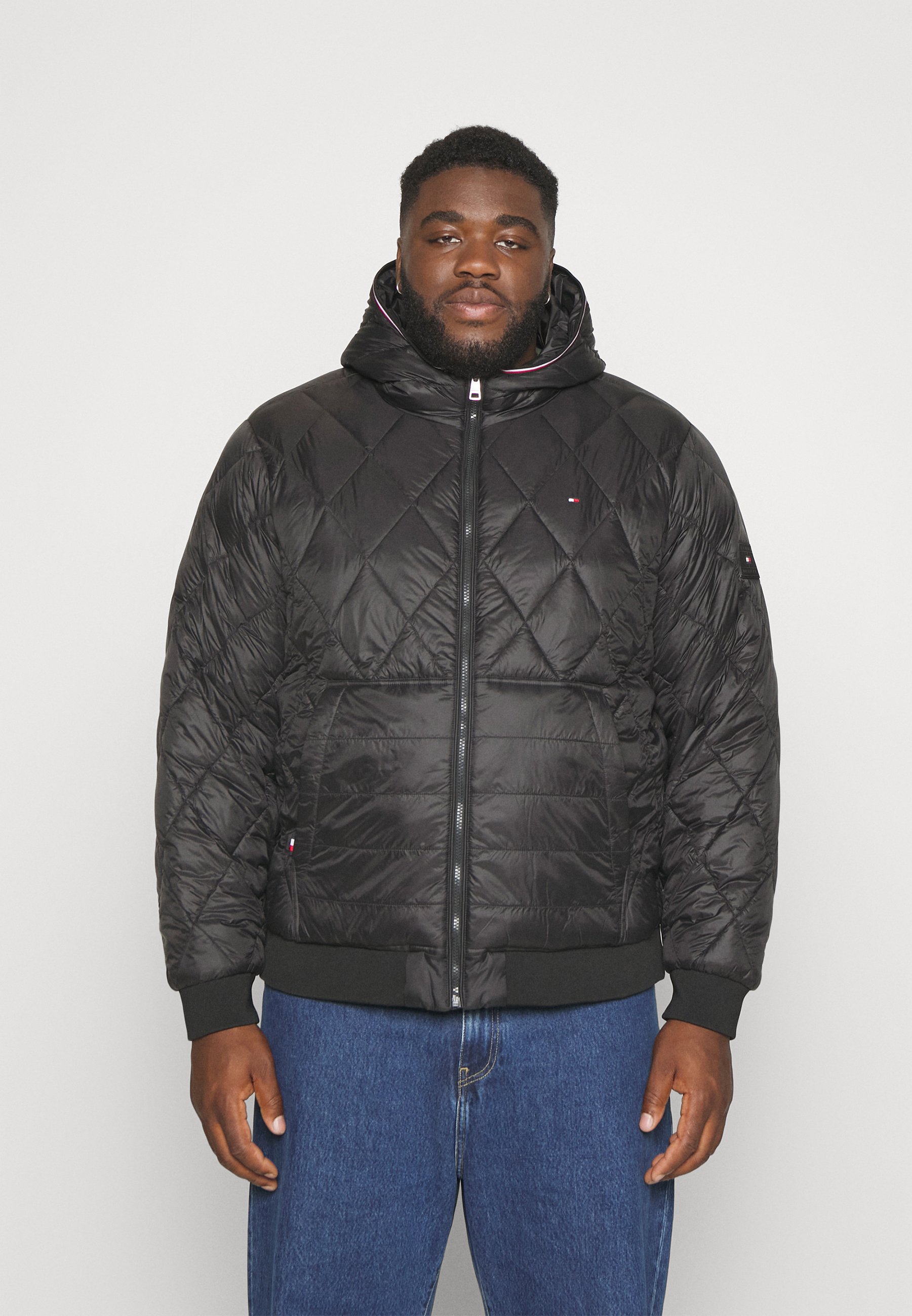 MIX QUILT HOODED JACKET - Light jacket