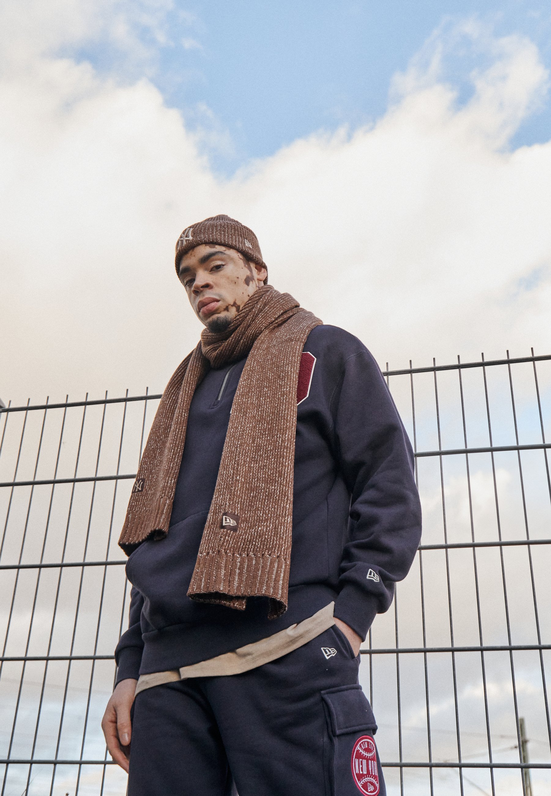 MARL SCARF BEANIE UNISEX SET - Beanie