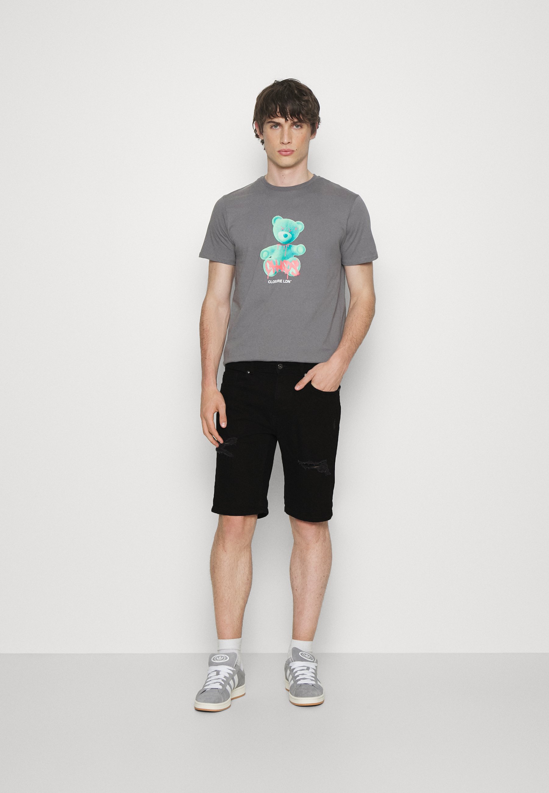 UNISEX 2 PACK - Denim shorts