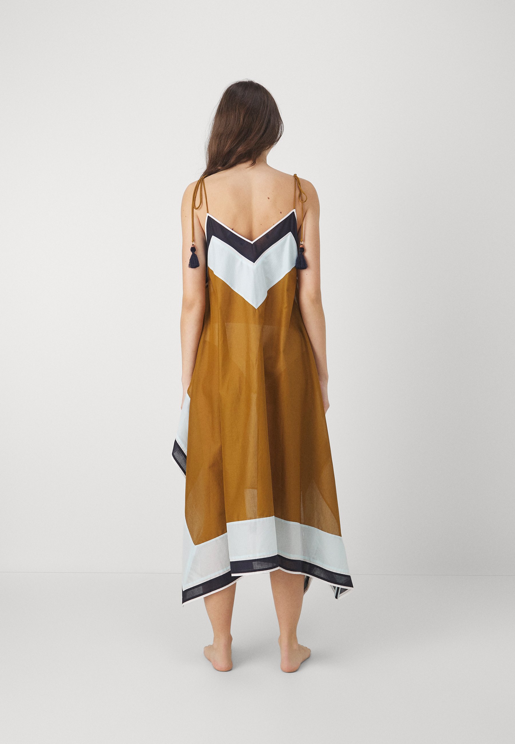 COLOR BLOCKED DRESS - Beach accessory
