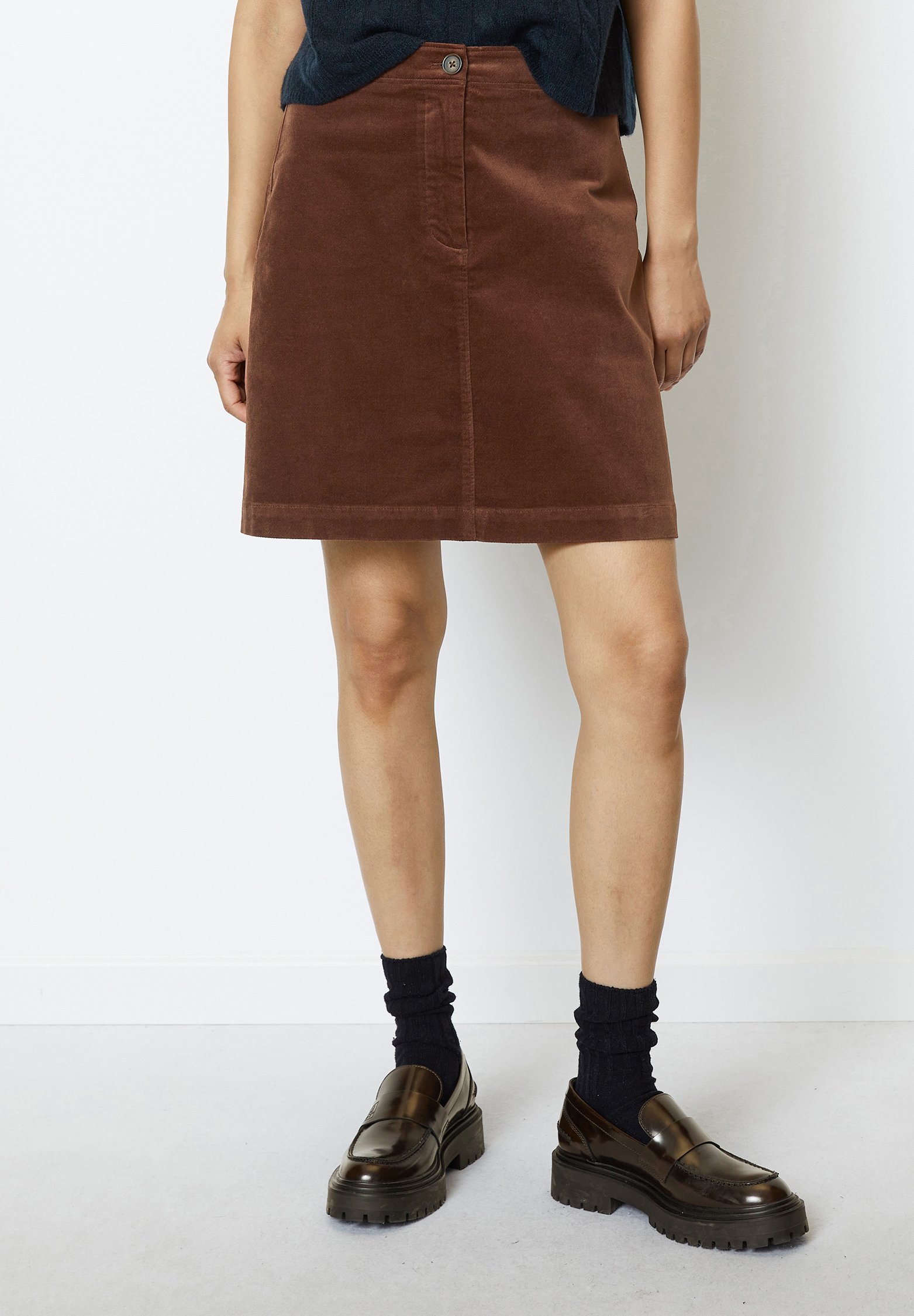 STRAIGHT FIT PATCH POCKETS SPORTIVE DETAILS - Mini skirt