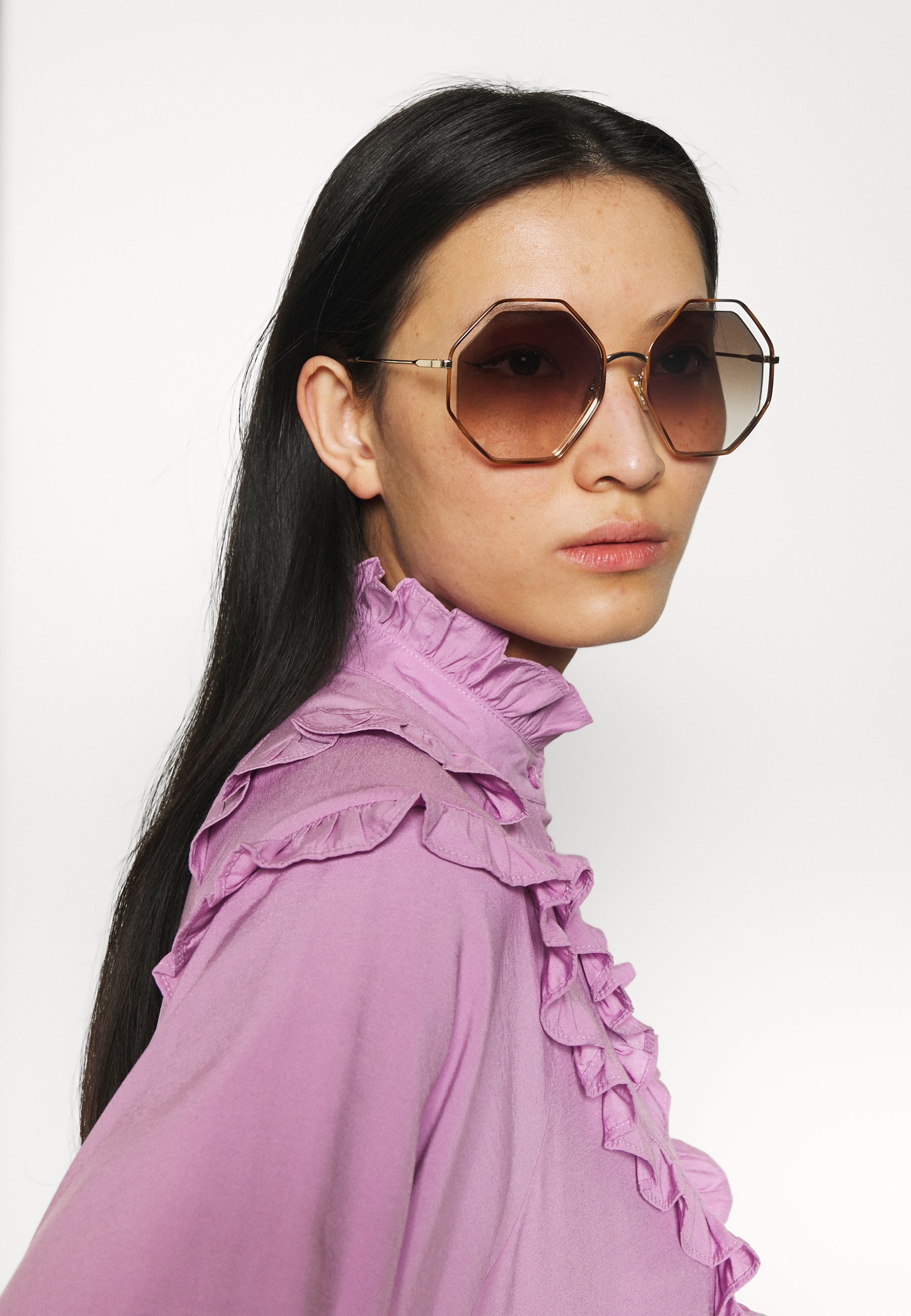 POPPY HEXAGONAL METAL SUNGLASSES - Sunglasses
