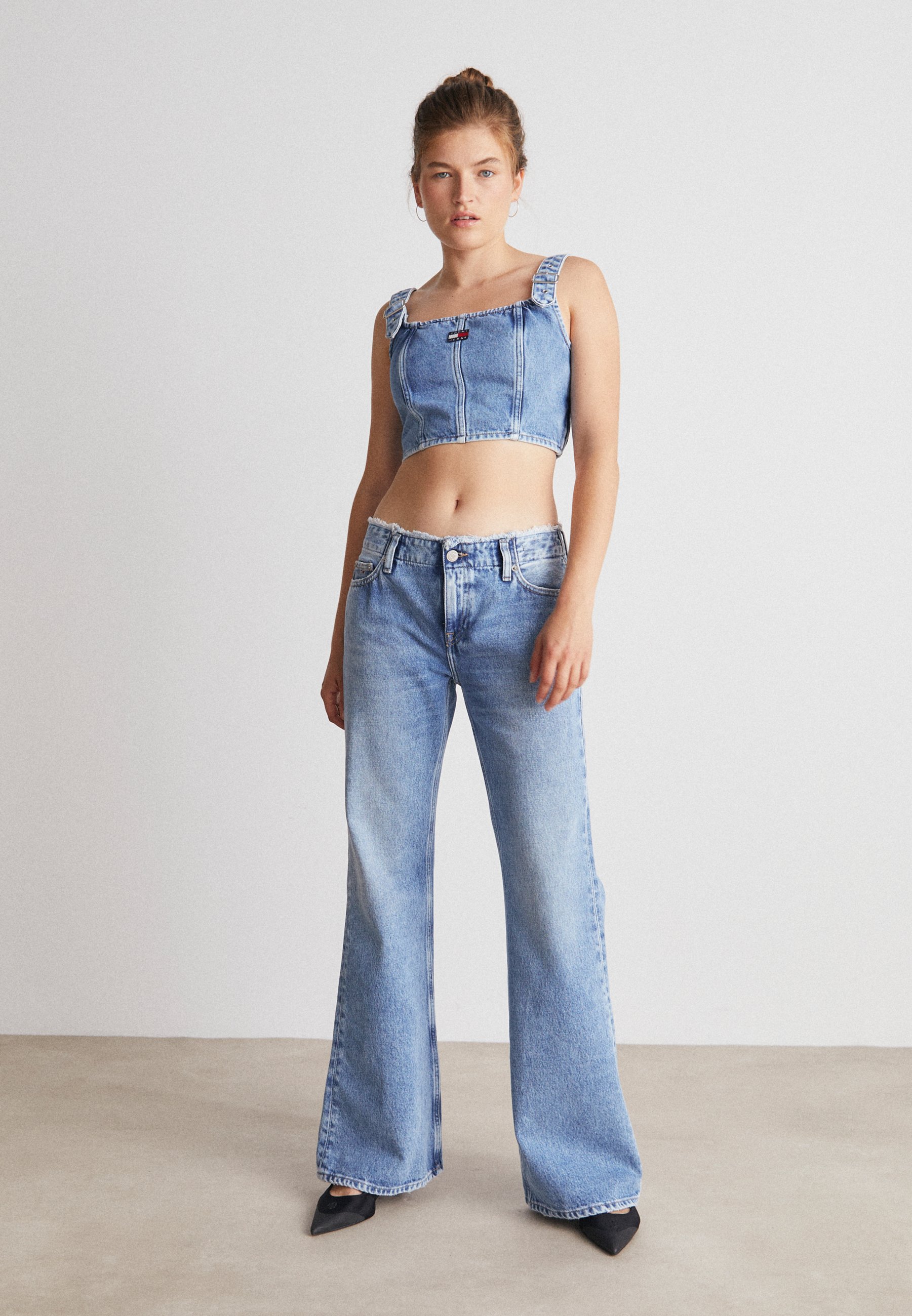 BUCKLE - Blouse -light-blue denim