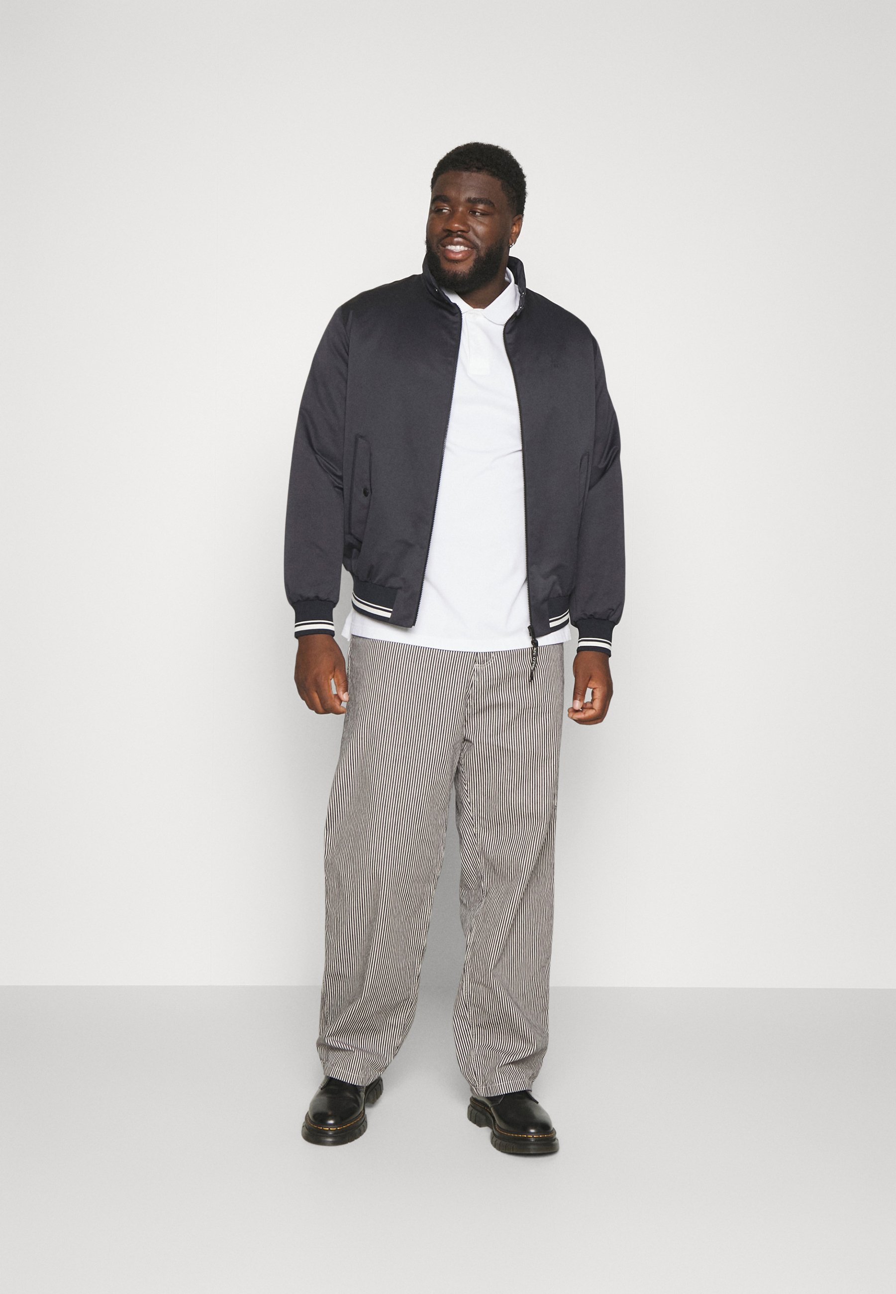 HARRINGTON BIKER COLLAR FLAP POCKETS BIG- Bomber Jacket
