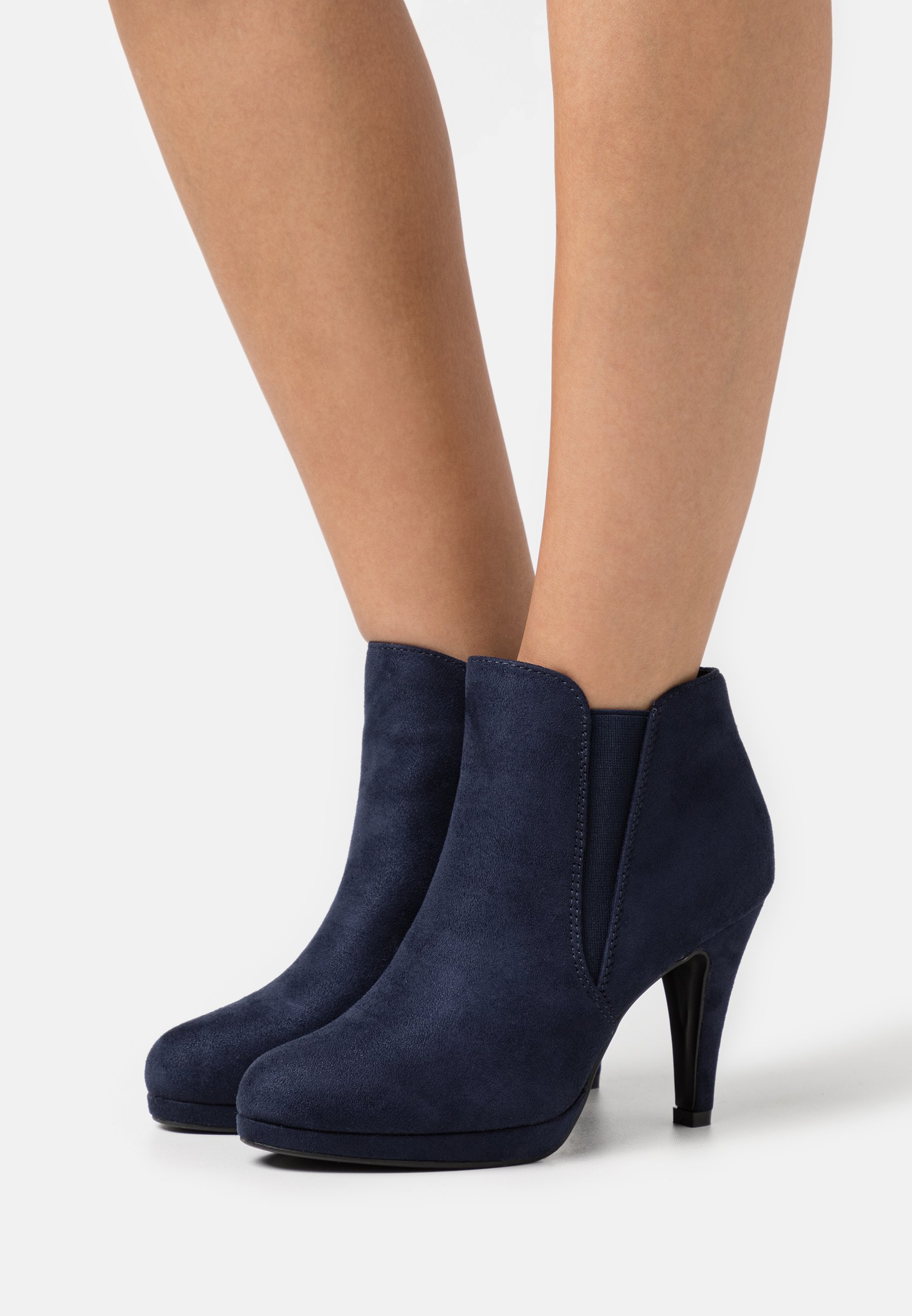 High heeled ankle boots