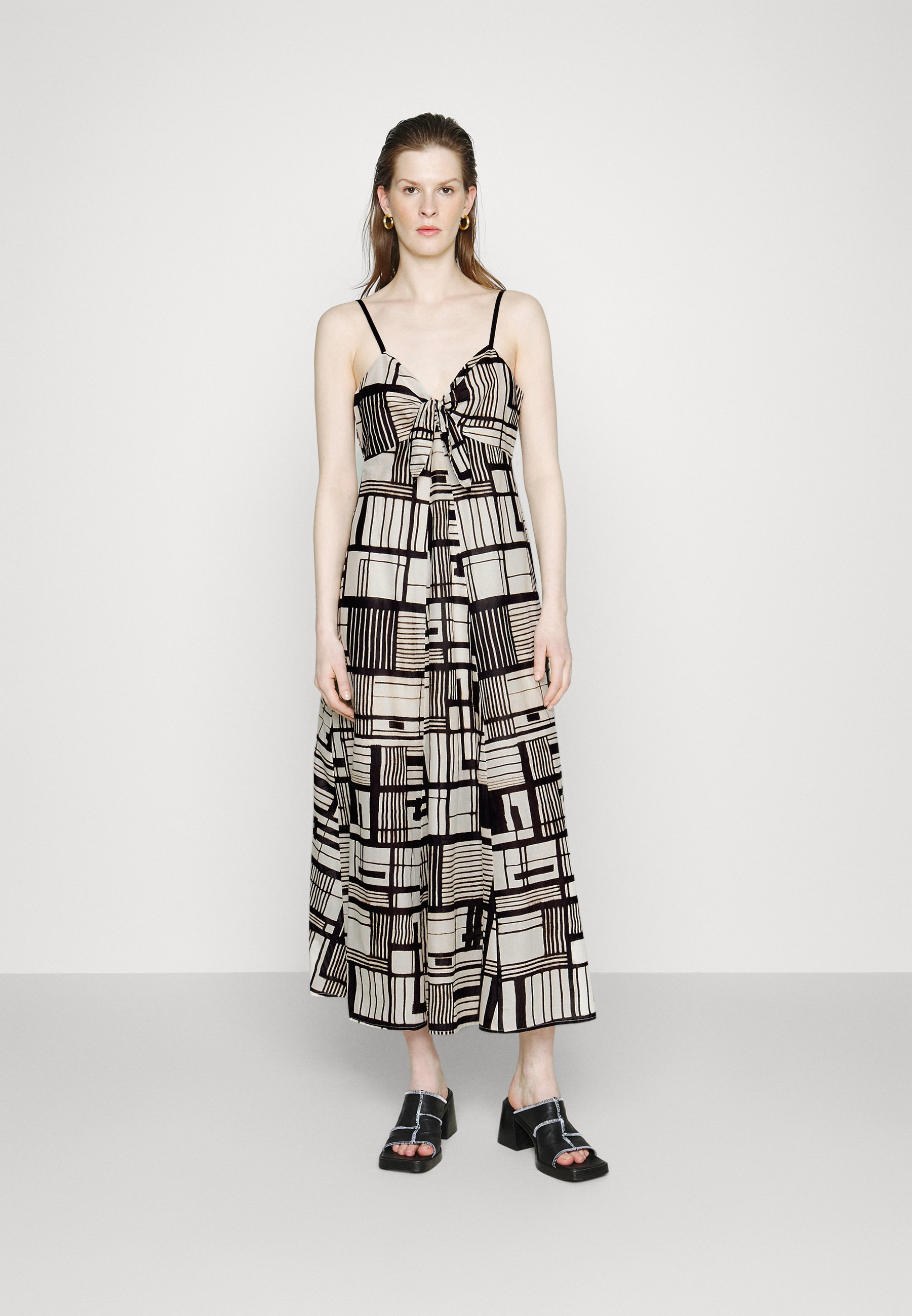 PRNT TIE FRONT VOILE DRESS - Cocktail dress / Party dress