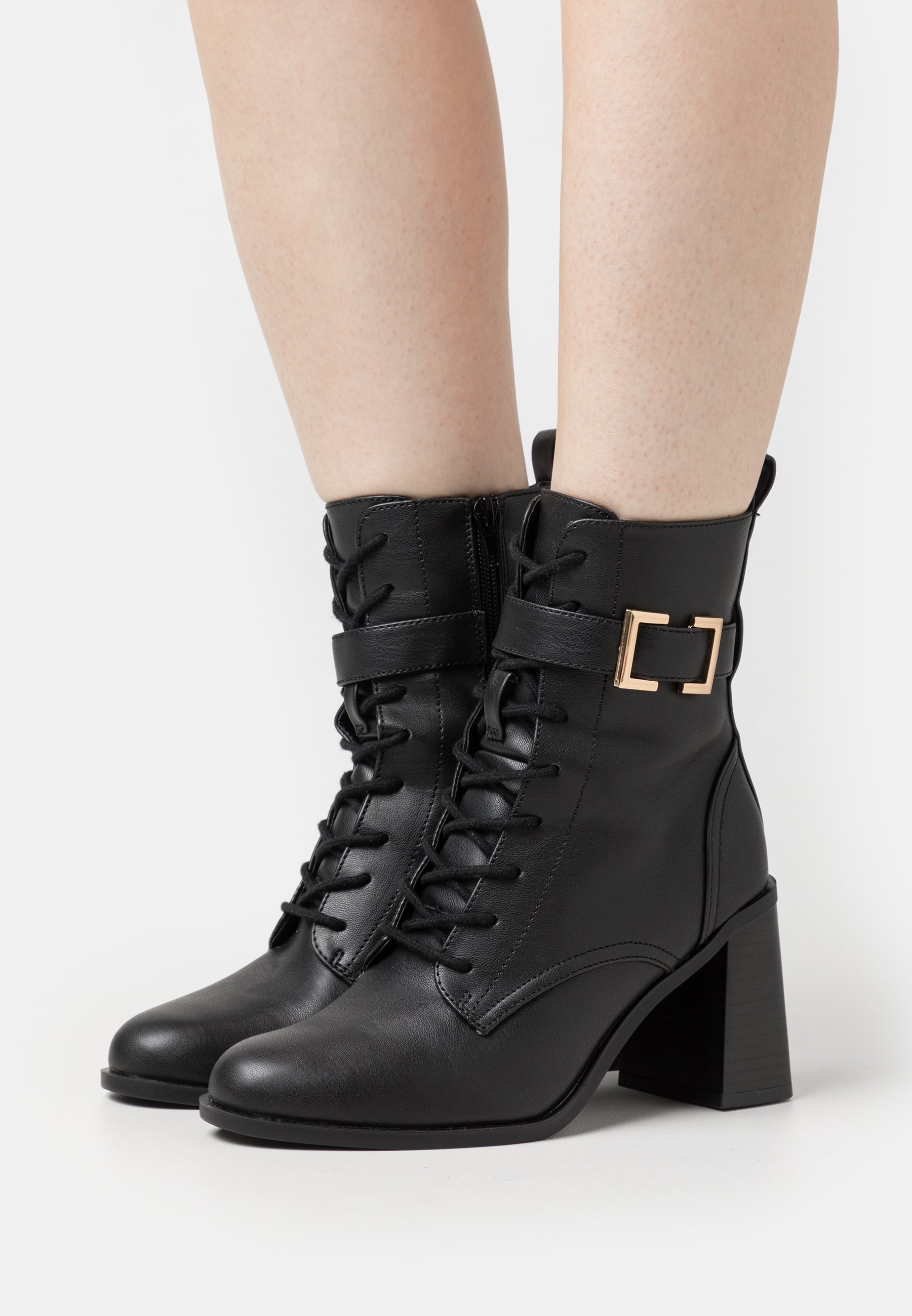Lace-up ankle boots