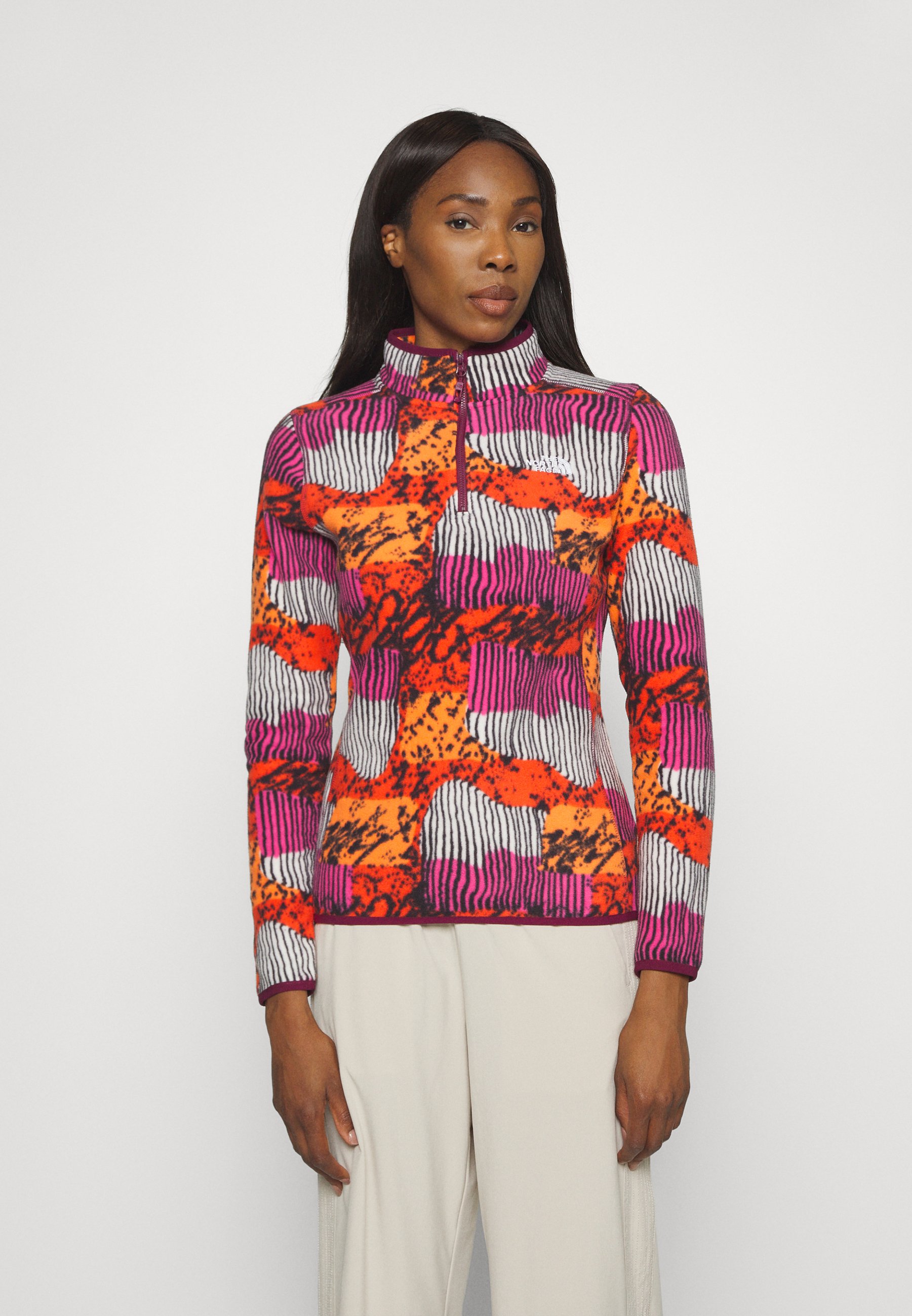 100 GLACIER PRINTED 1/4 ZIP - Fleece jumper