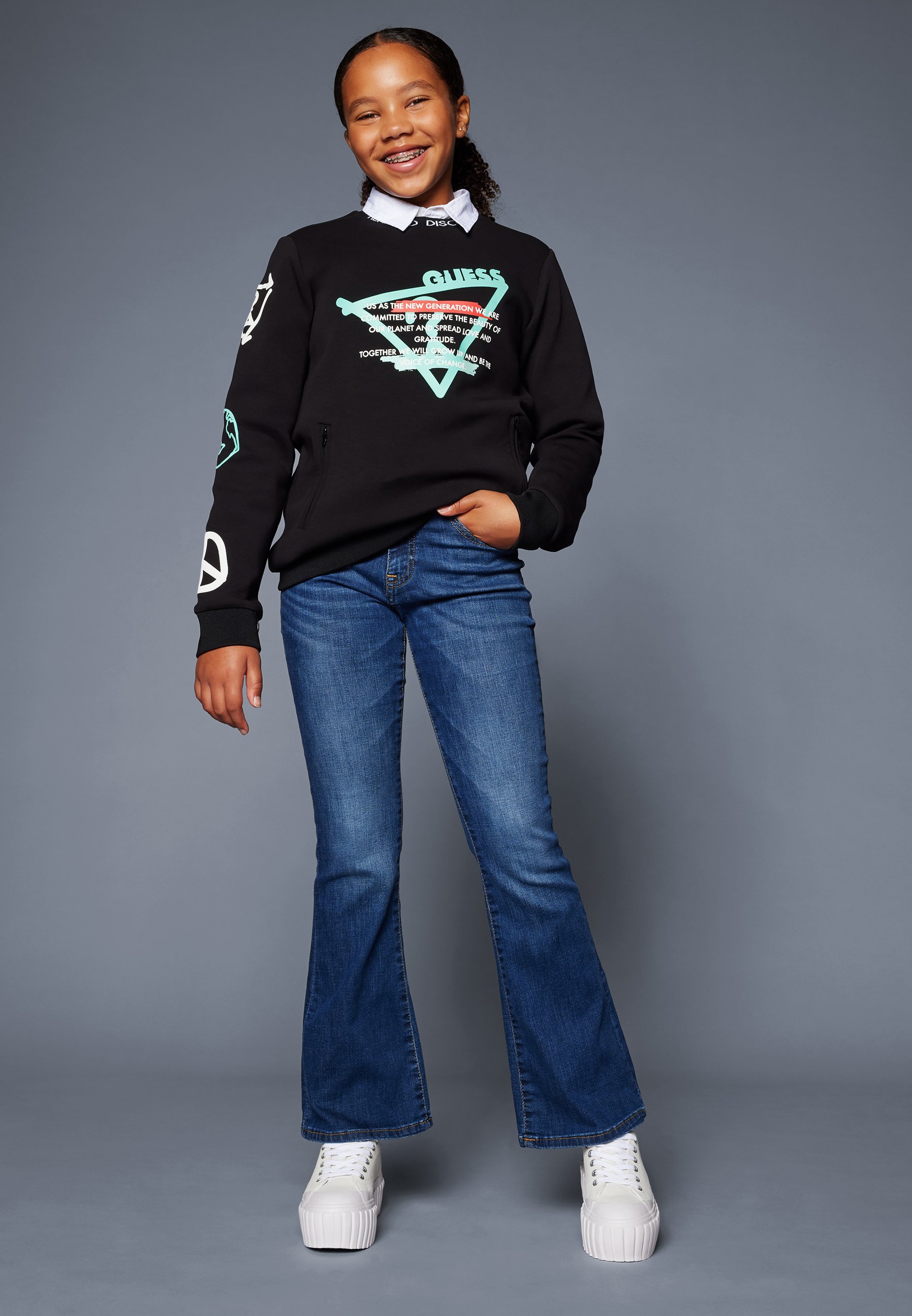 JUNIOR FLARE FIT PANTS - Flared Jeans