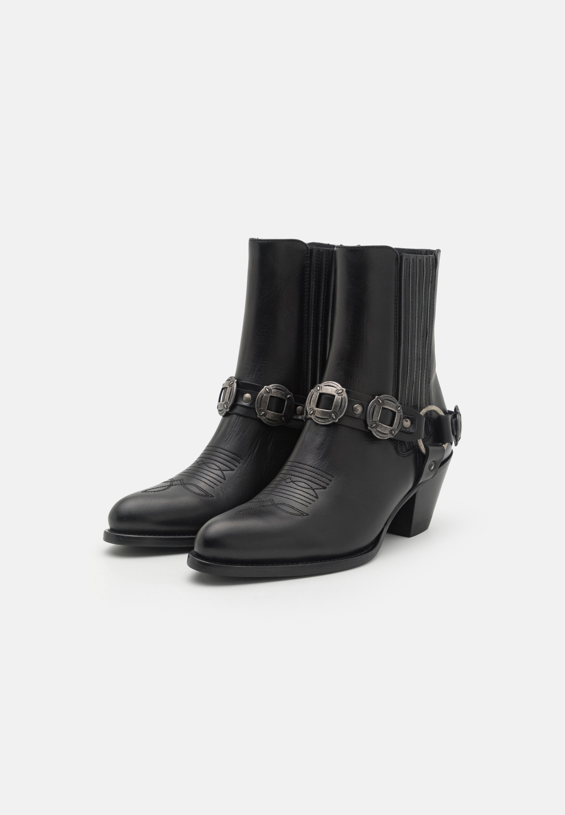 BOOTS MID- Cowboy/biker ankle boot