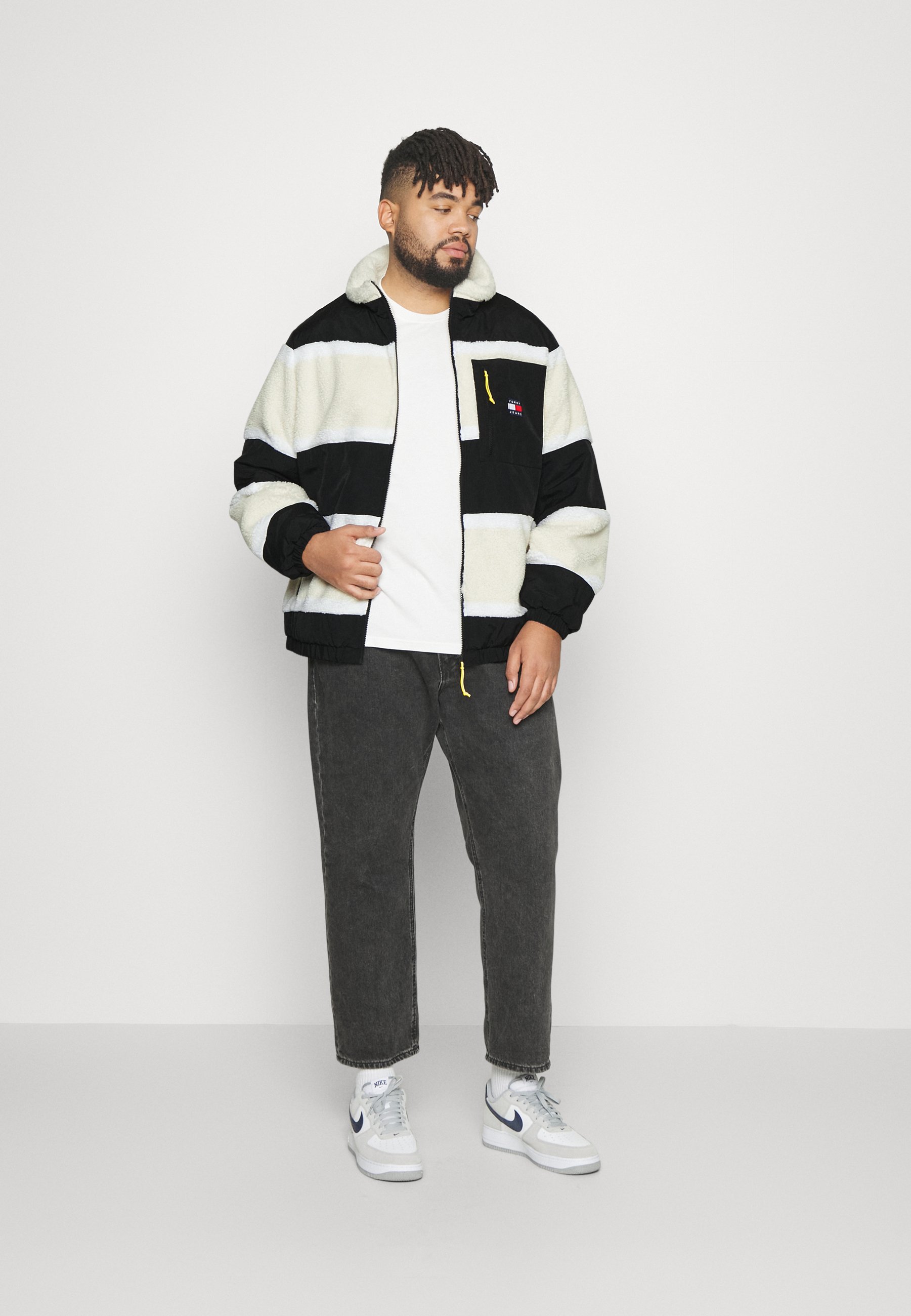 PLUS STRIPE SHERPA - Summer jacket