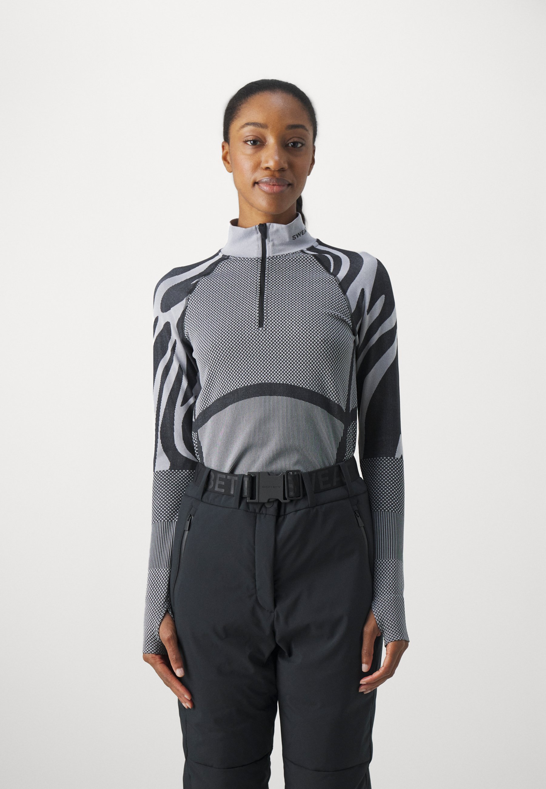 TECH ZIP ABSTRACT BASELAYER- Undershirt