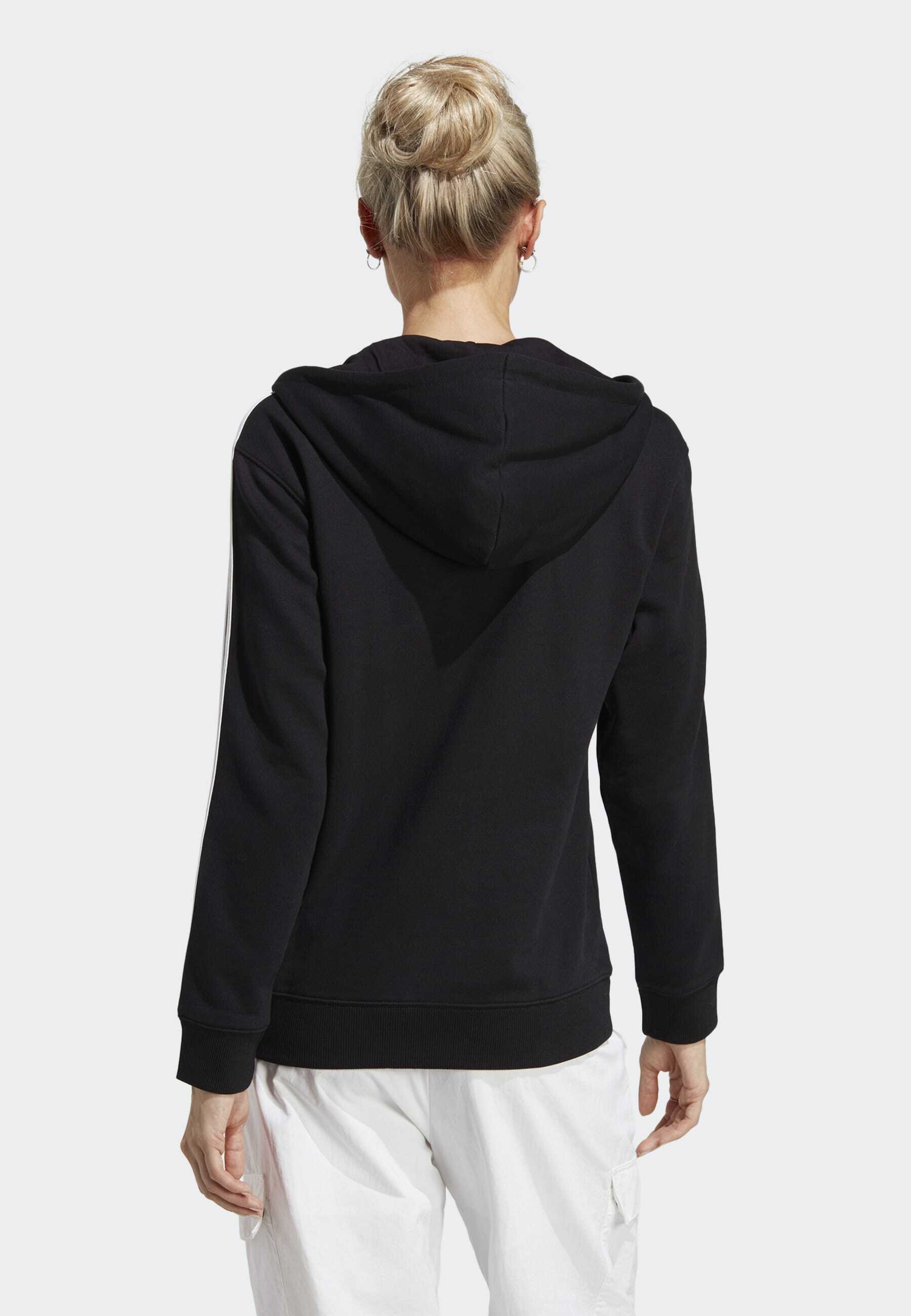 ESSENTIALS 3-STRIPES FULL-ZIP - Zip-up sweatshirt