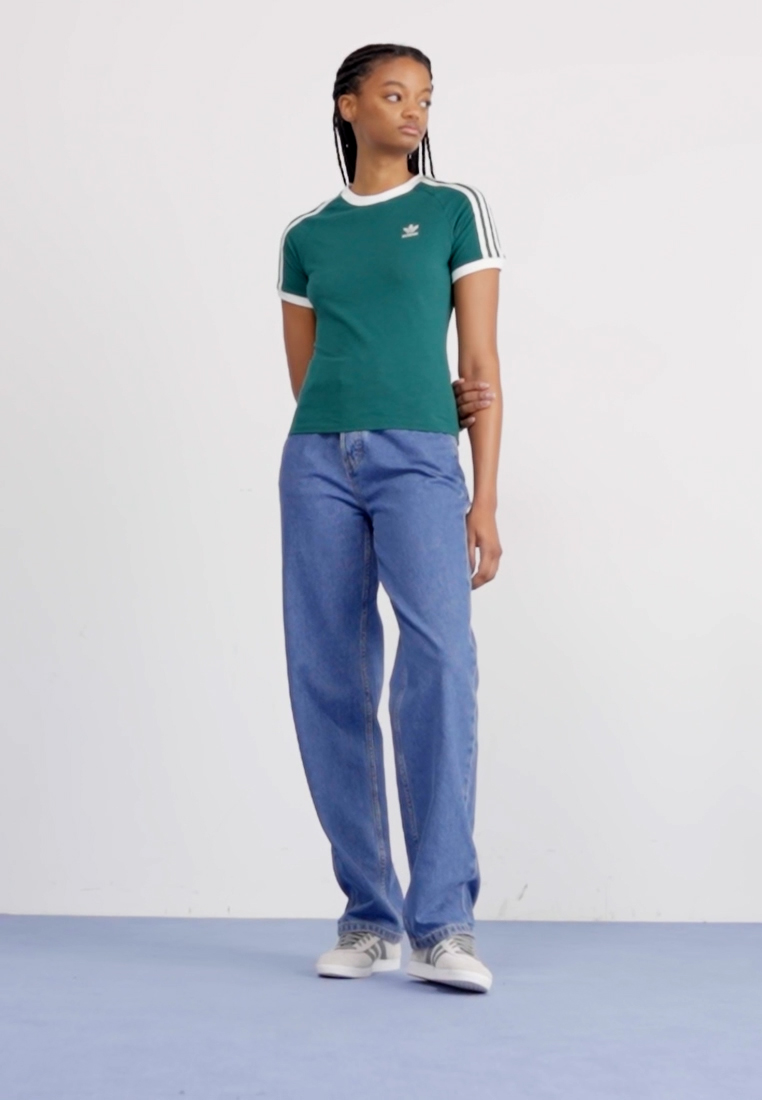 3 STRIPE RAGLAN TEE SLIM - Print T-shirt