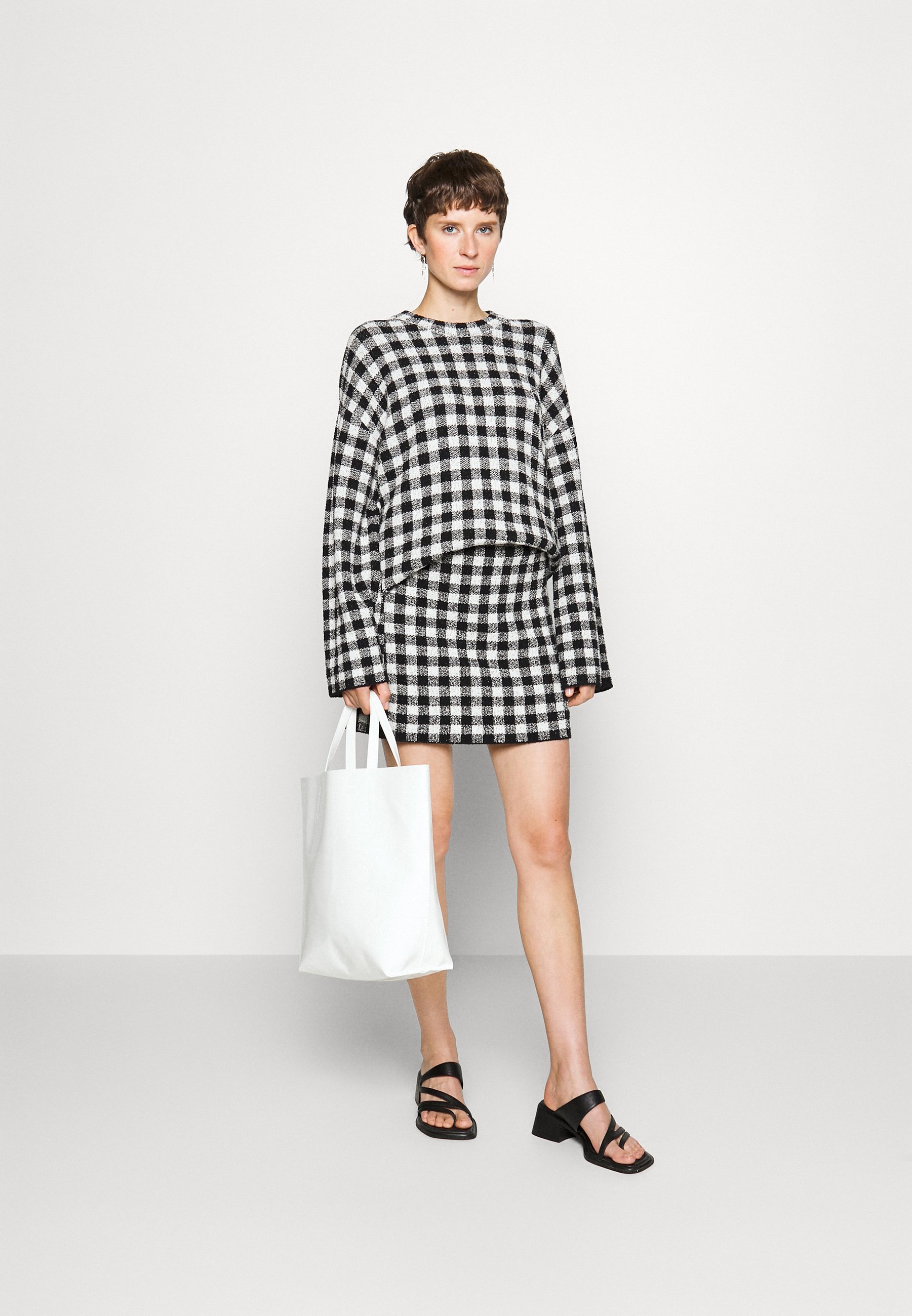 WOYAGE GINGHAM SKIRT - Mini skirt