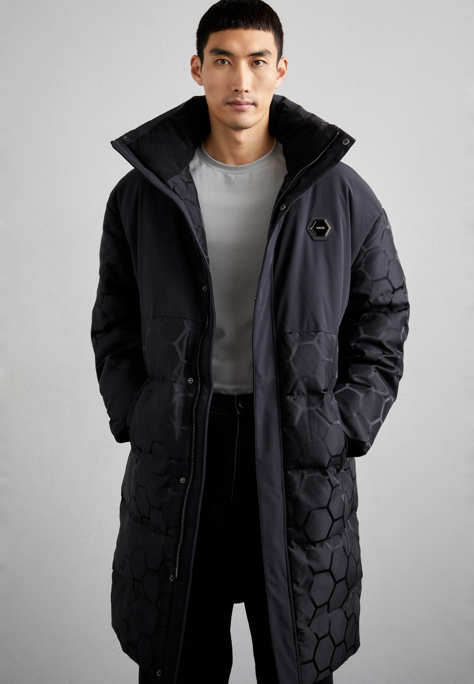 DANTE JACQUARD LONG PUFFER - Winter coat